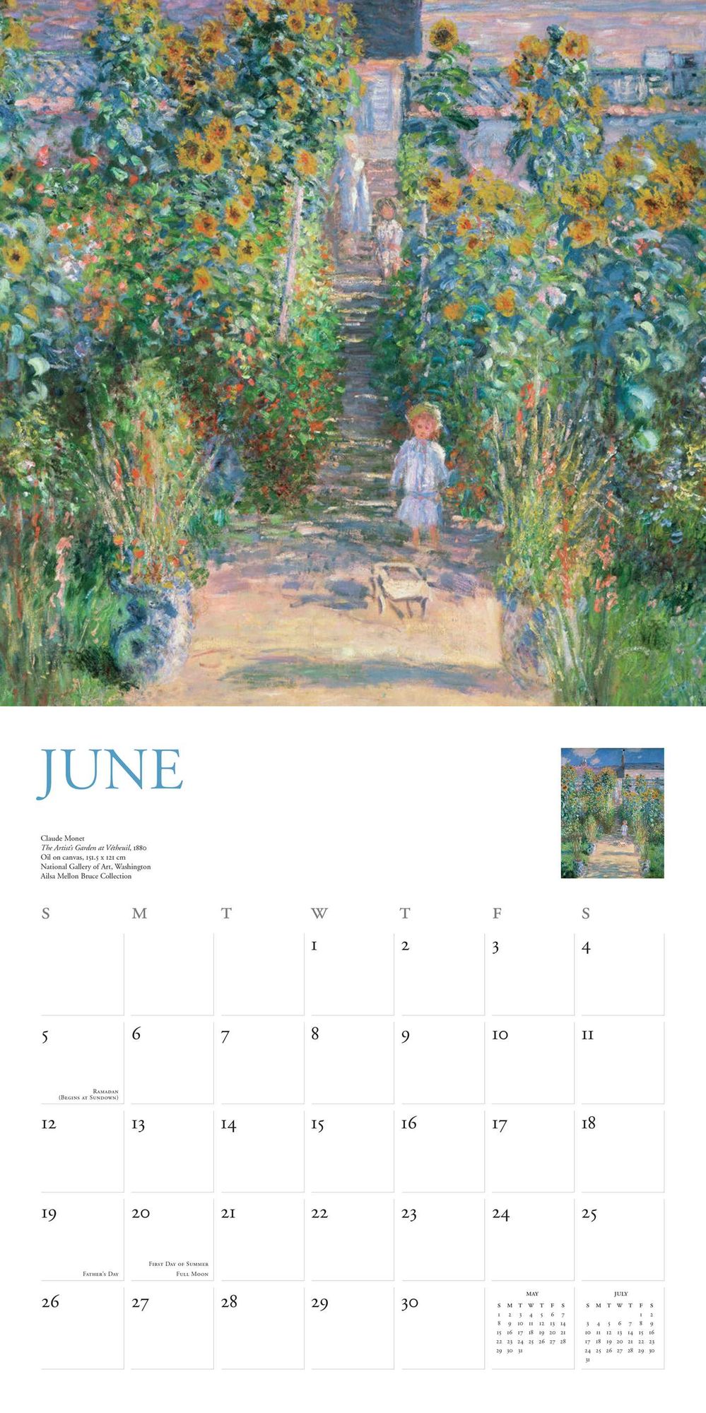 2016 Monet Wall Calendar
