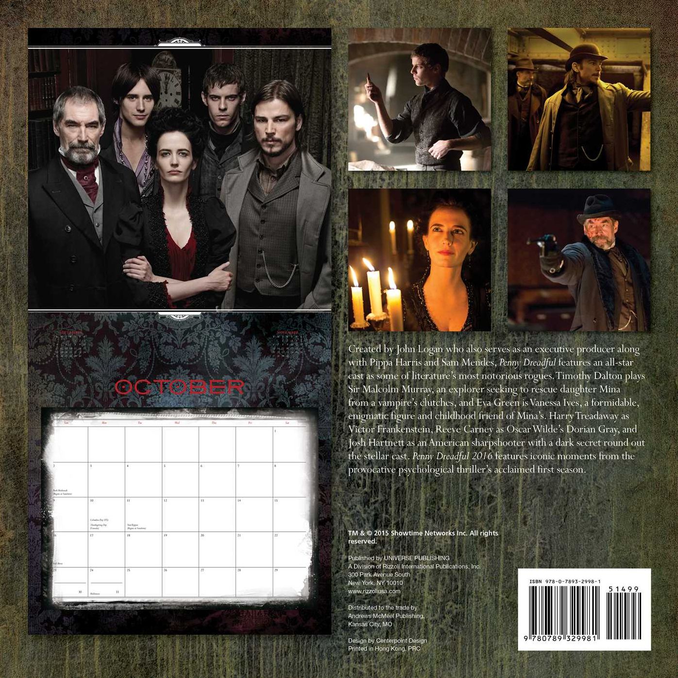 2016 Penny Dreadful Wall Calendar