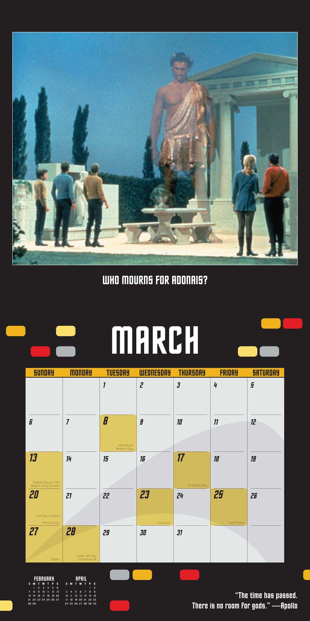 2016 Star Trek Wall Calendar: The Original Series