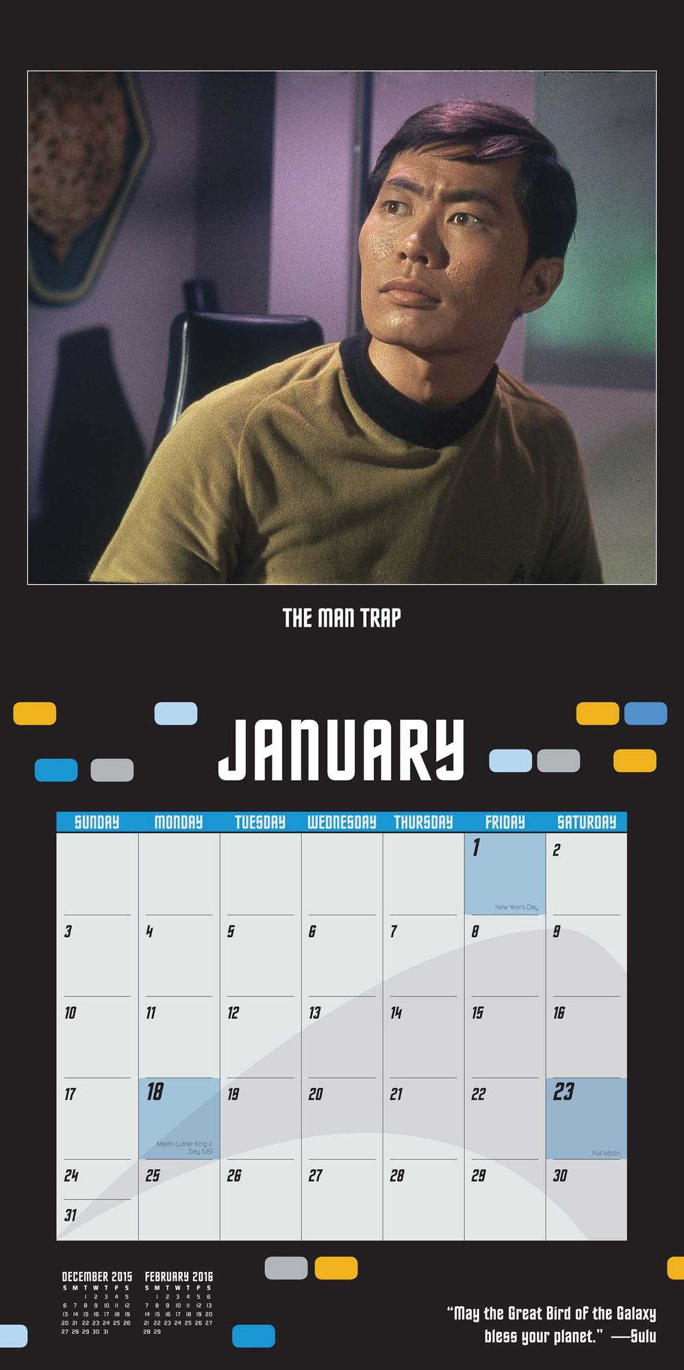 2016 Star Trek Wall Calendar: The Original Series