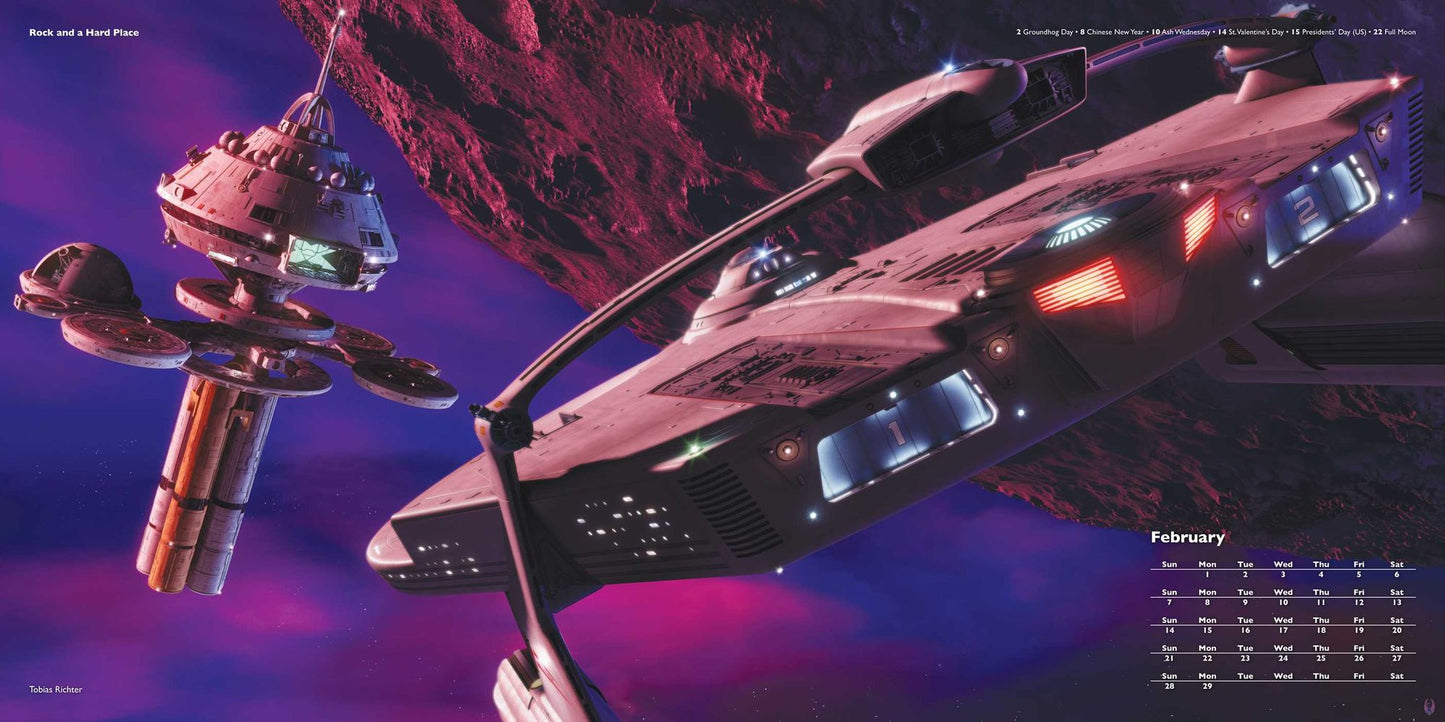 2016 Star Trek Wall Calendar: Ships of the Line