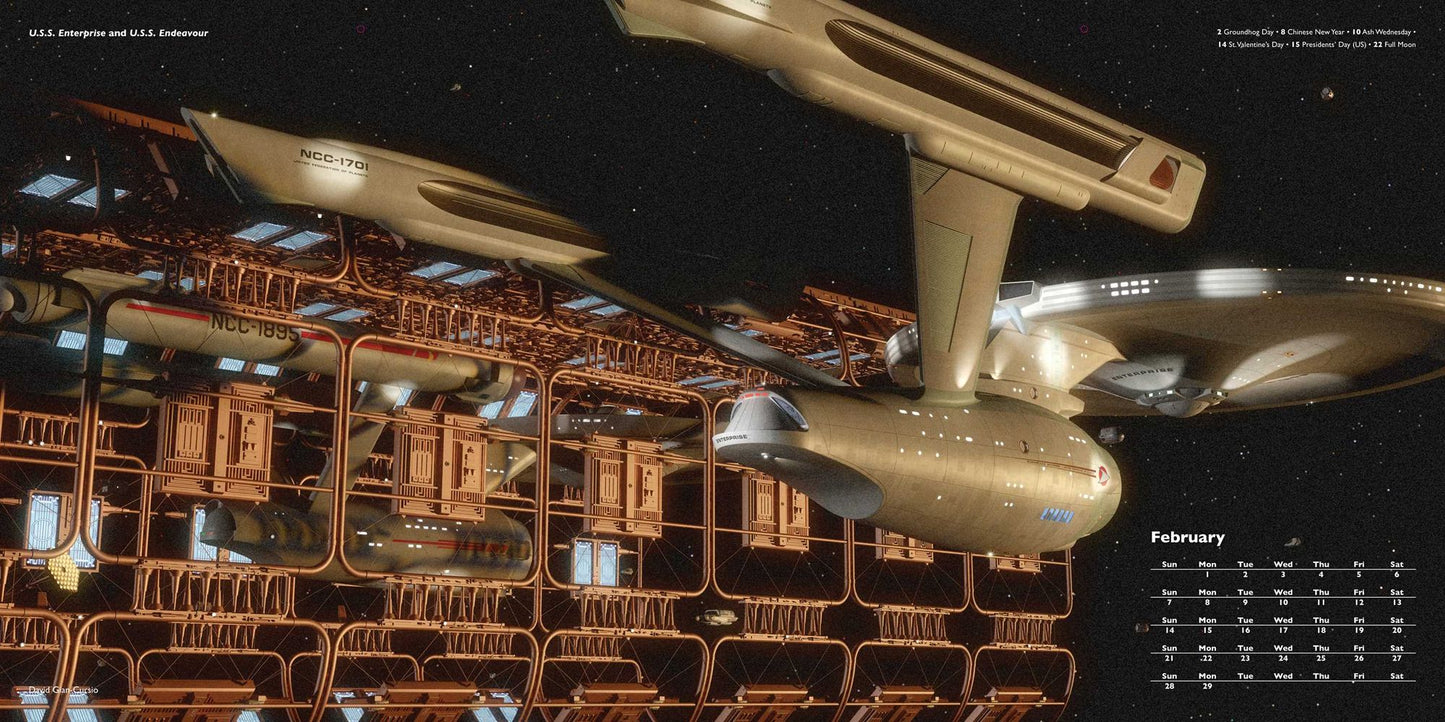 2016 Star Trek Wall Calendar: Ships of the Line