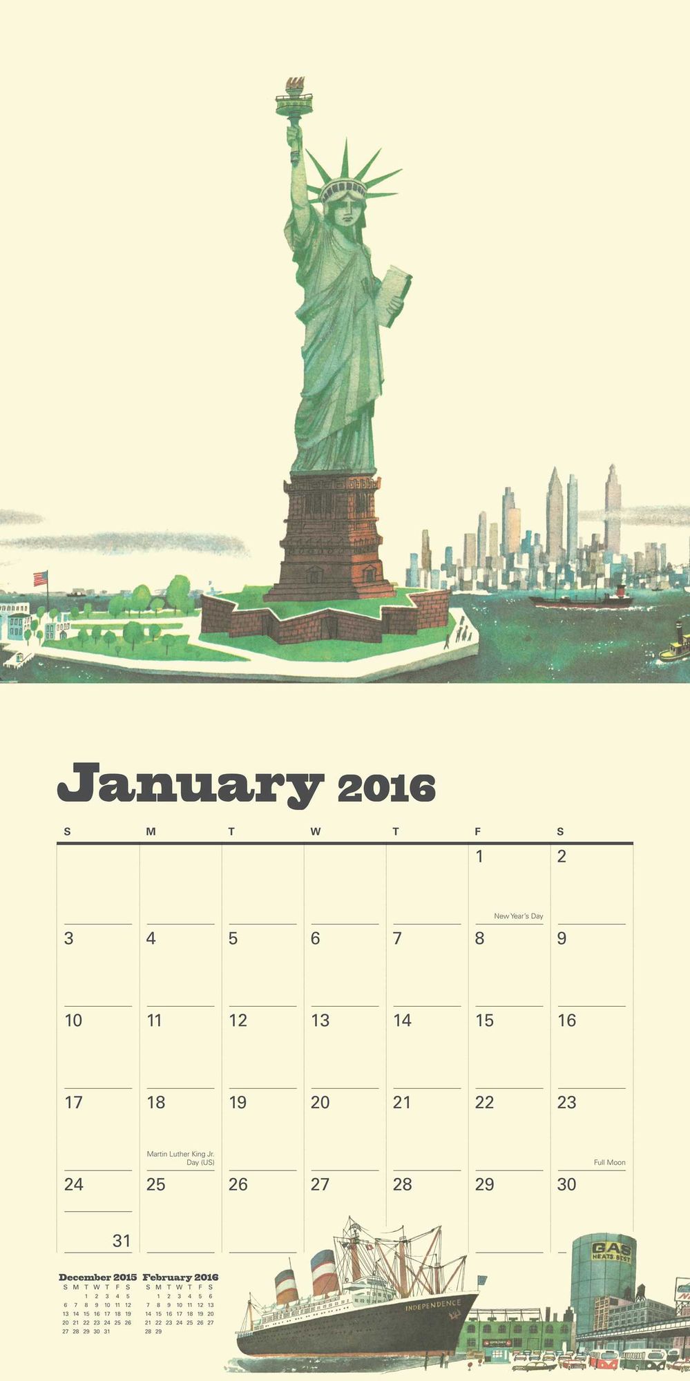 2016 This is New York Wall Calendar