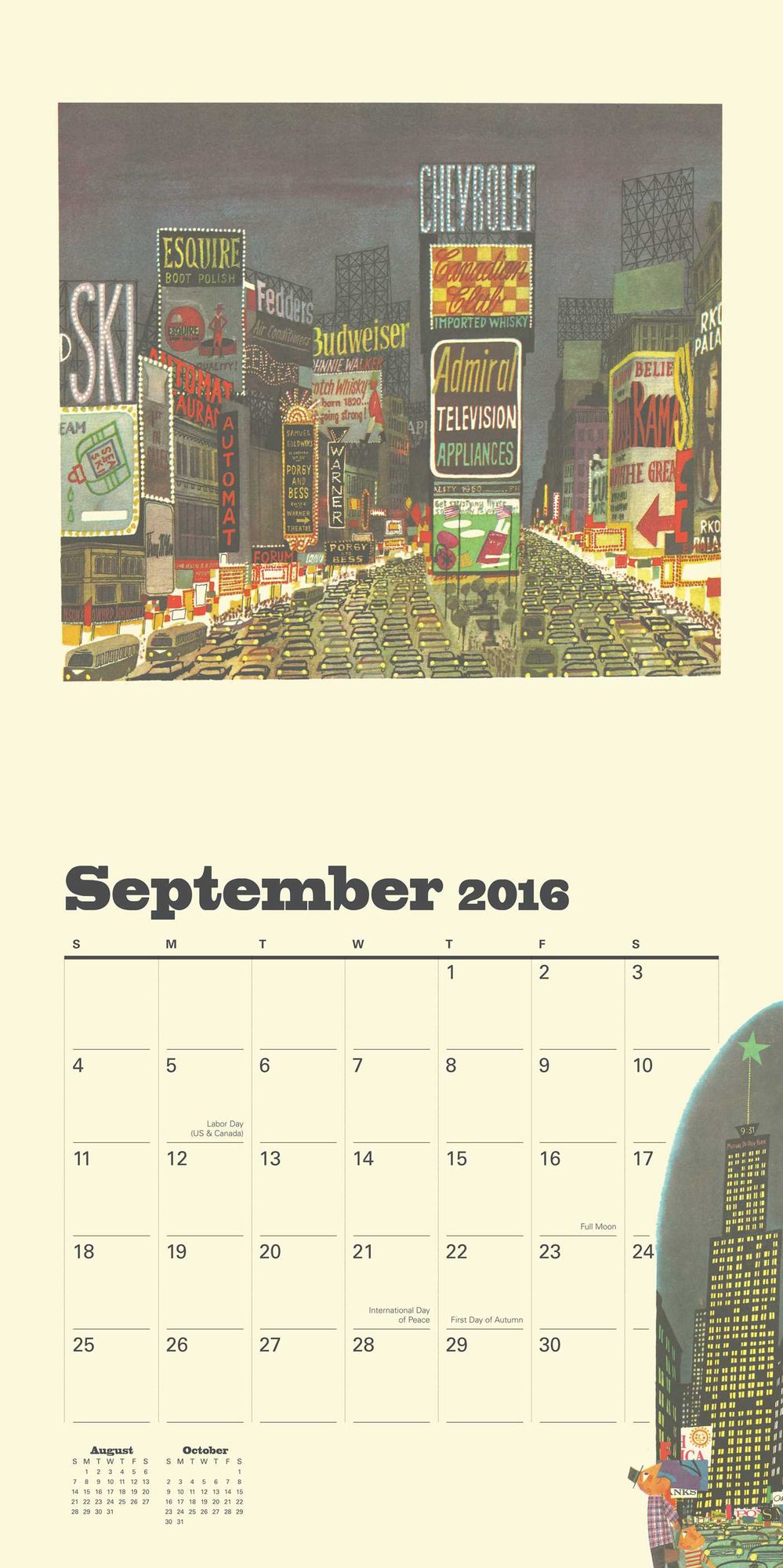 2016 This is New York Wall Calendar