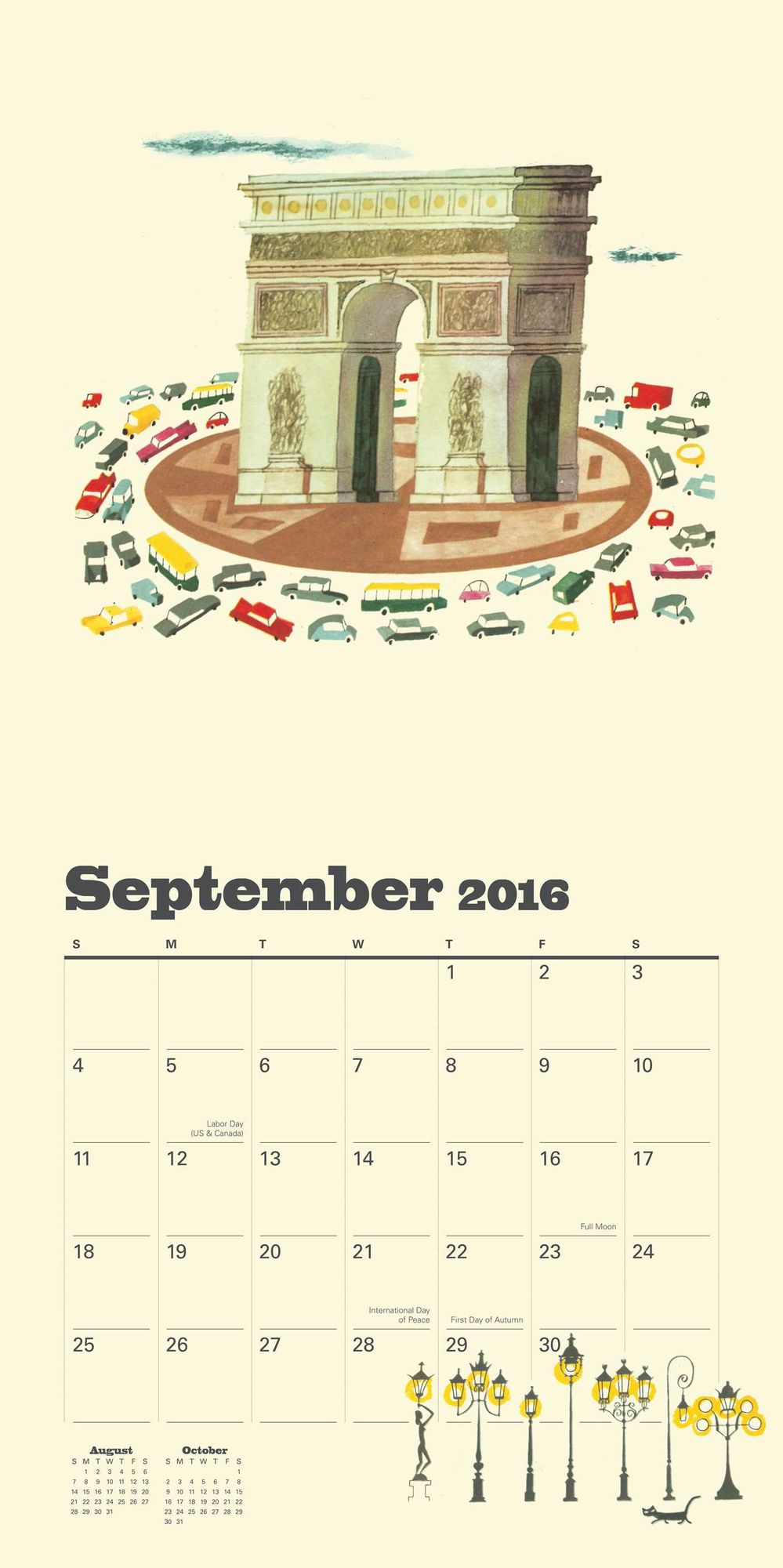 2016 This is Paris Wall Calendar