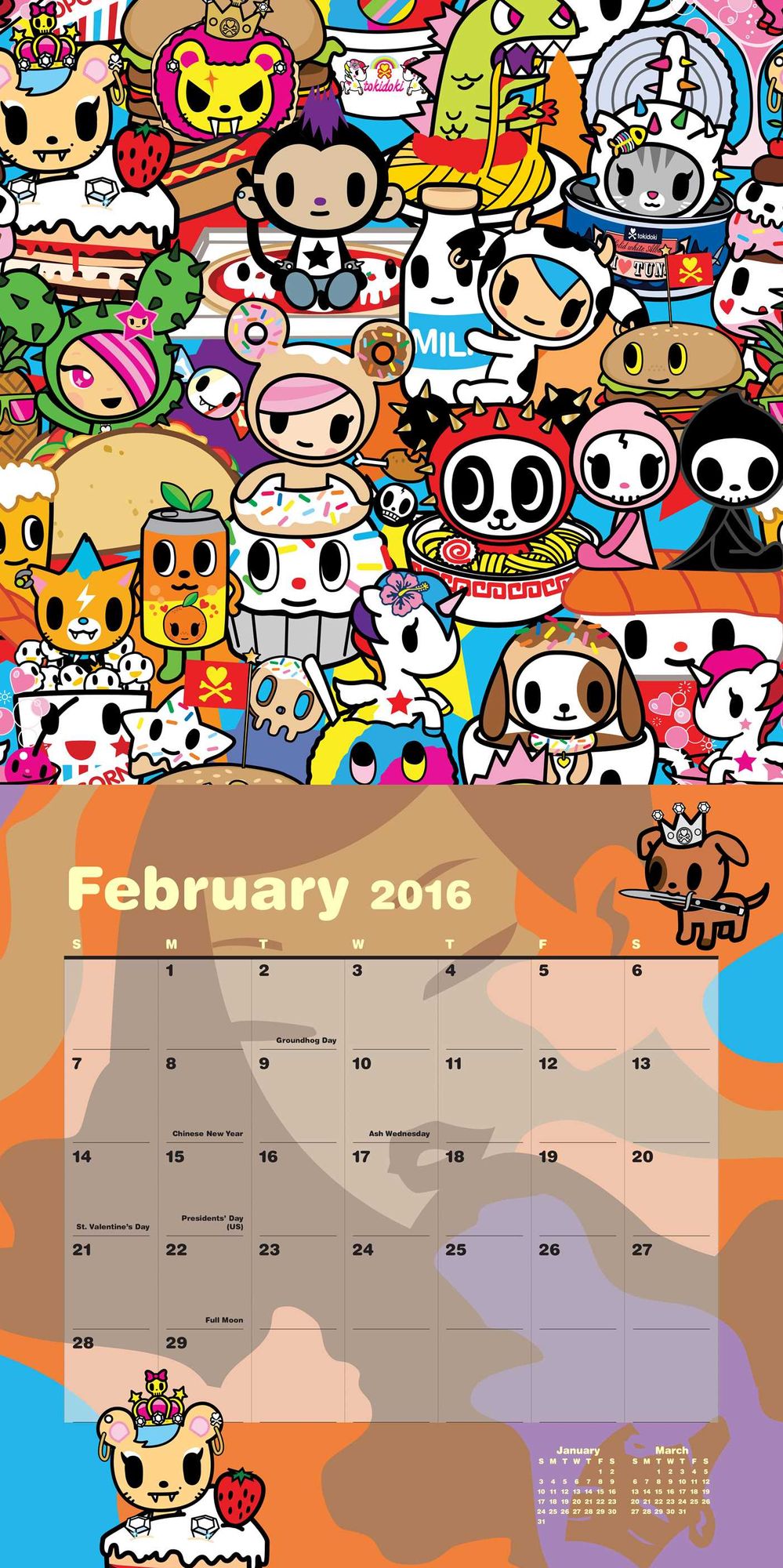 2016 Tokidoki Wall Calendar