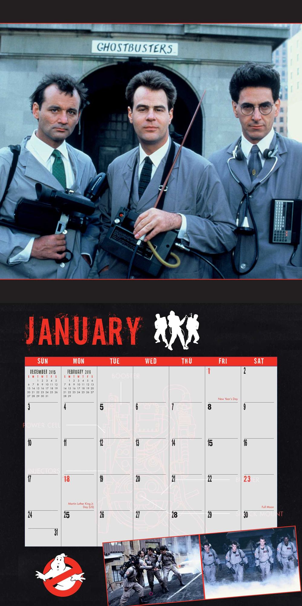 2016 Ghostbusters Wall Calendar