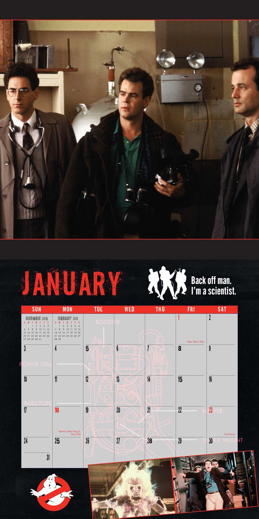 2016 Ghostbusters Wall Calendar
