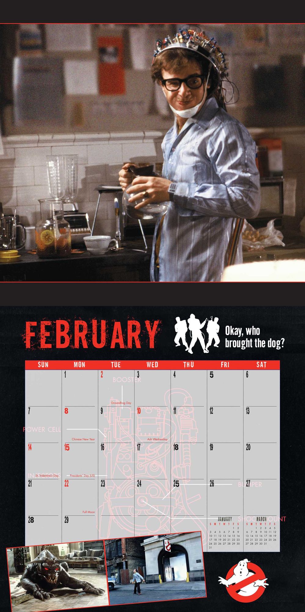 2016 Ghostbusters Wall Calendar