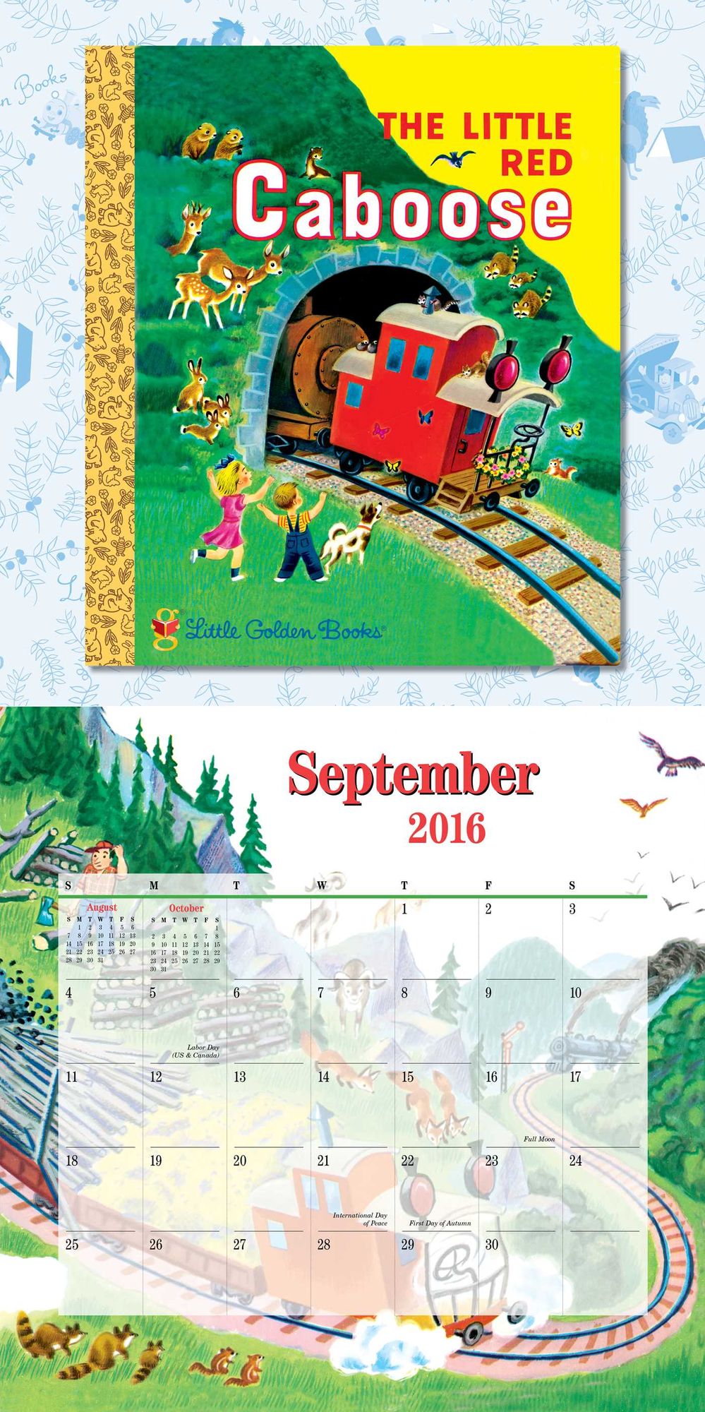 2016 Little Golden Books Wall Calendar