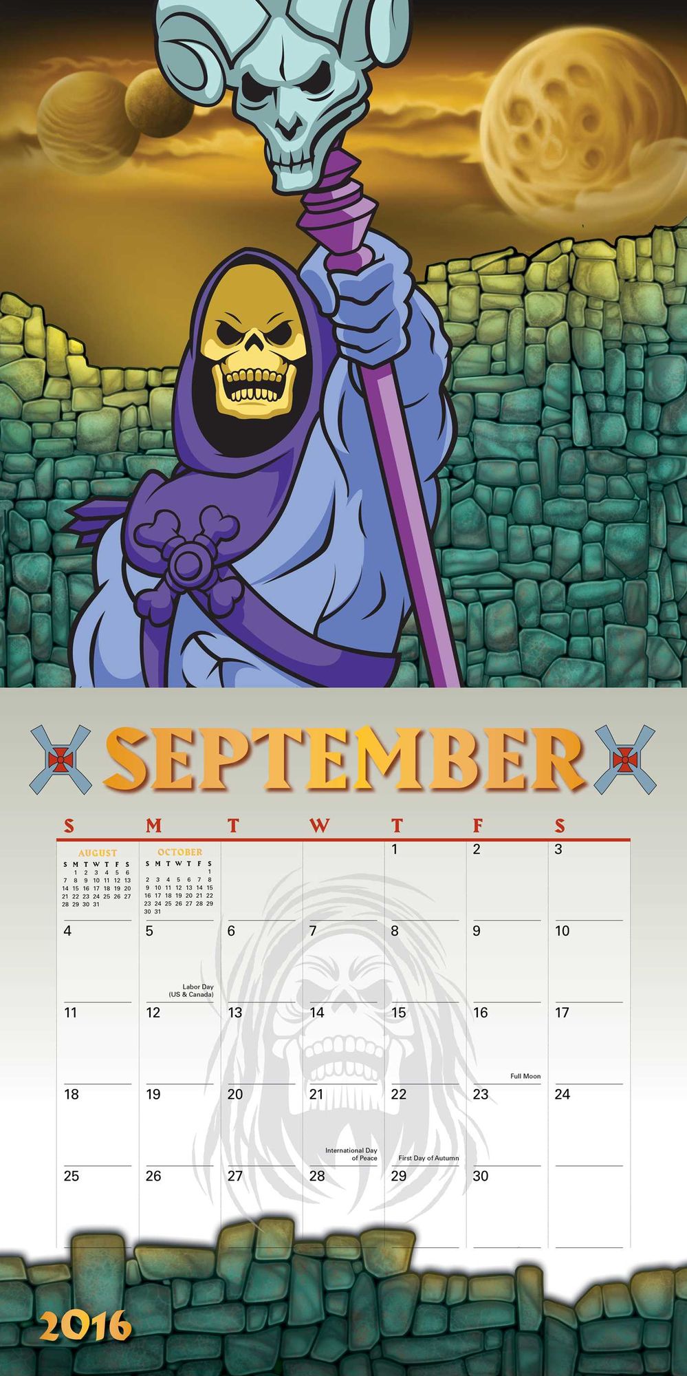 2016 He-Man and the Masters of the Universe Wall Calendar