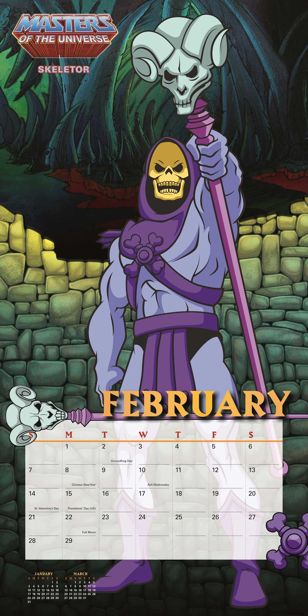 2016 He-Man and the Masters of the Universe Wall Calendar