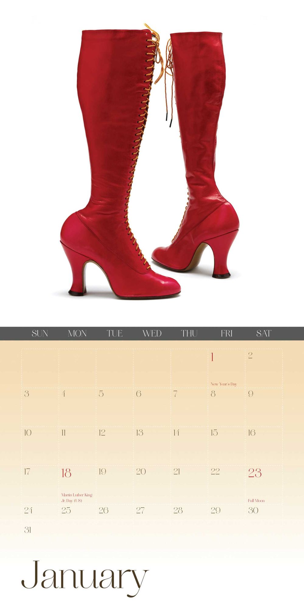 Shoes 2016 Mini Wall Calendar