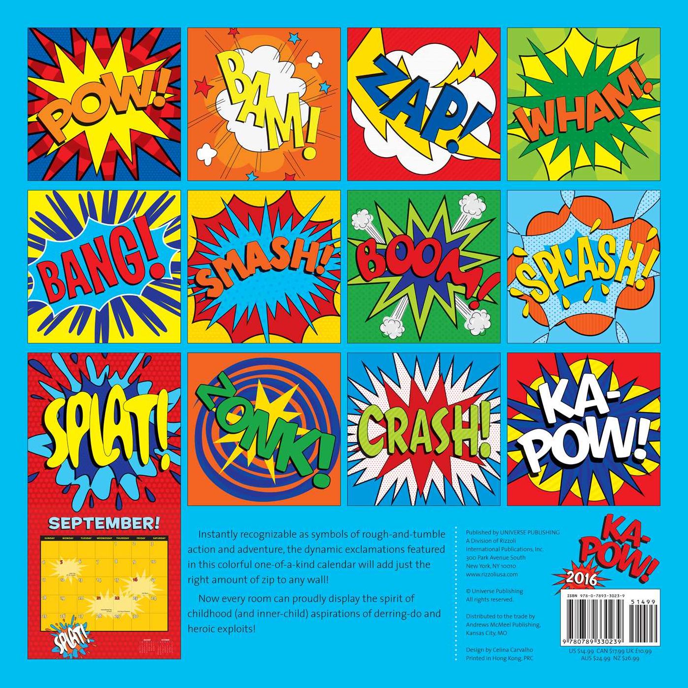 2016 KA-POW! Wall Calendar