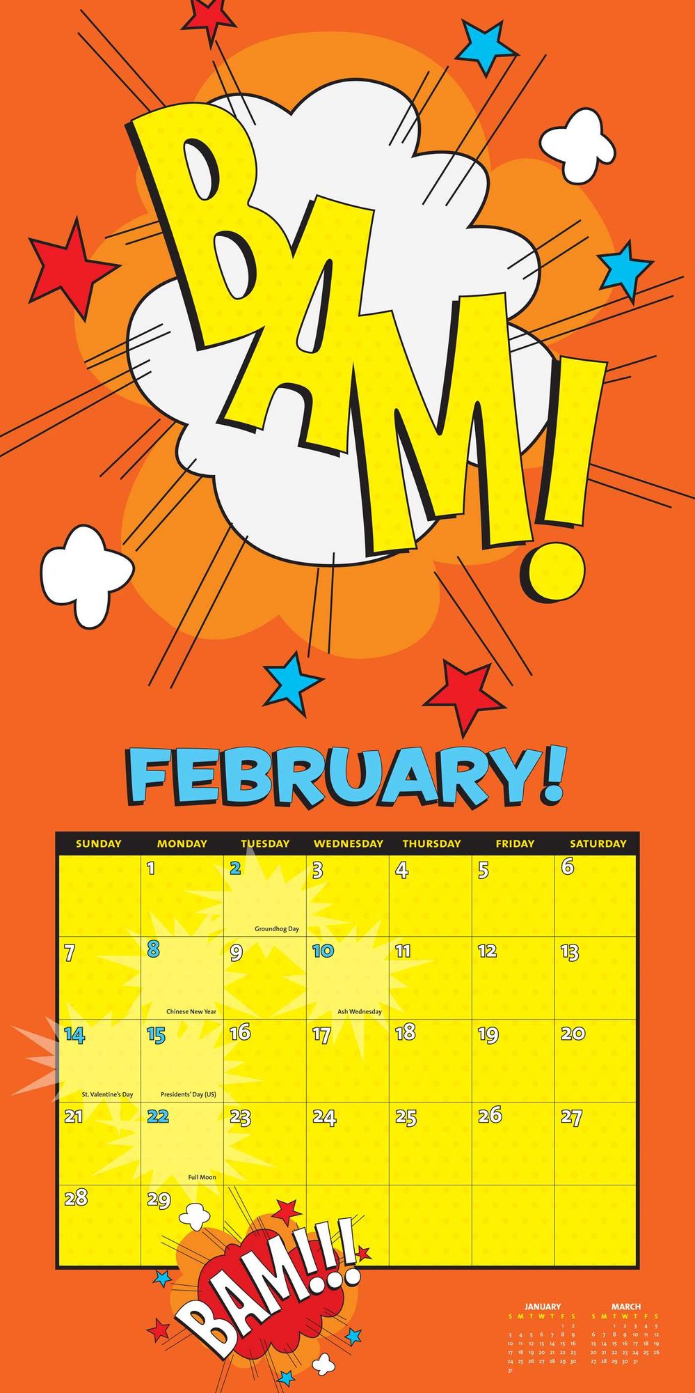 2016 KA-POW! Wall Calendar