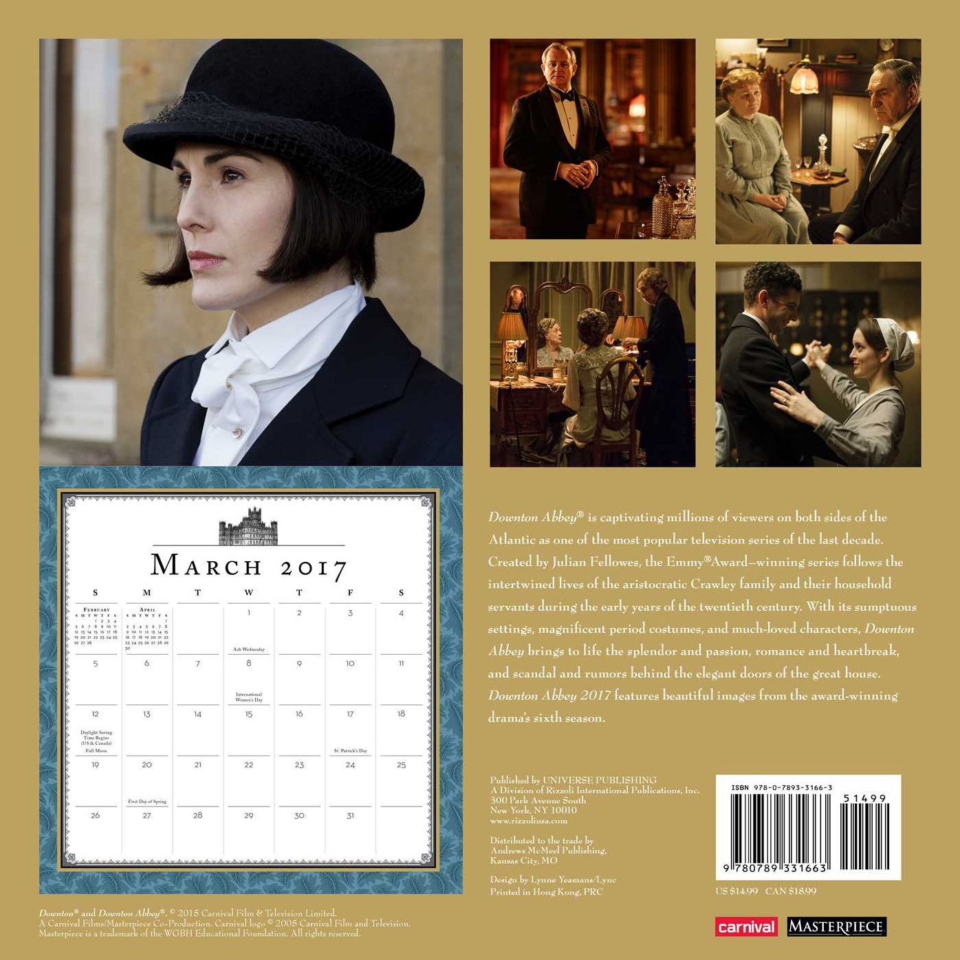 2017 Downton AbbeyWall Calendar