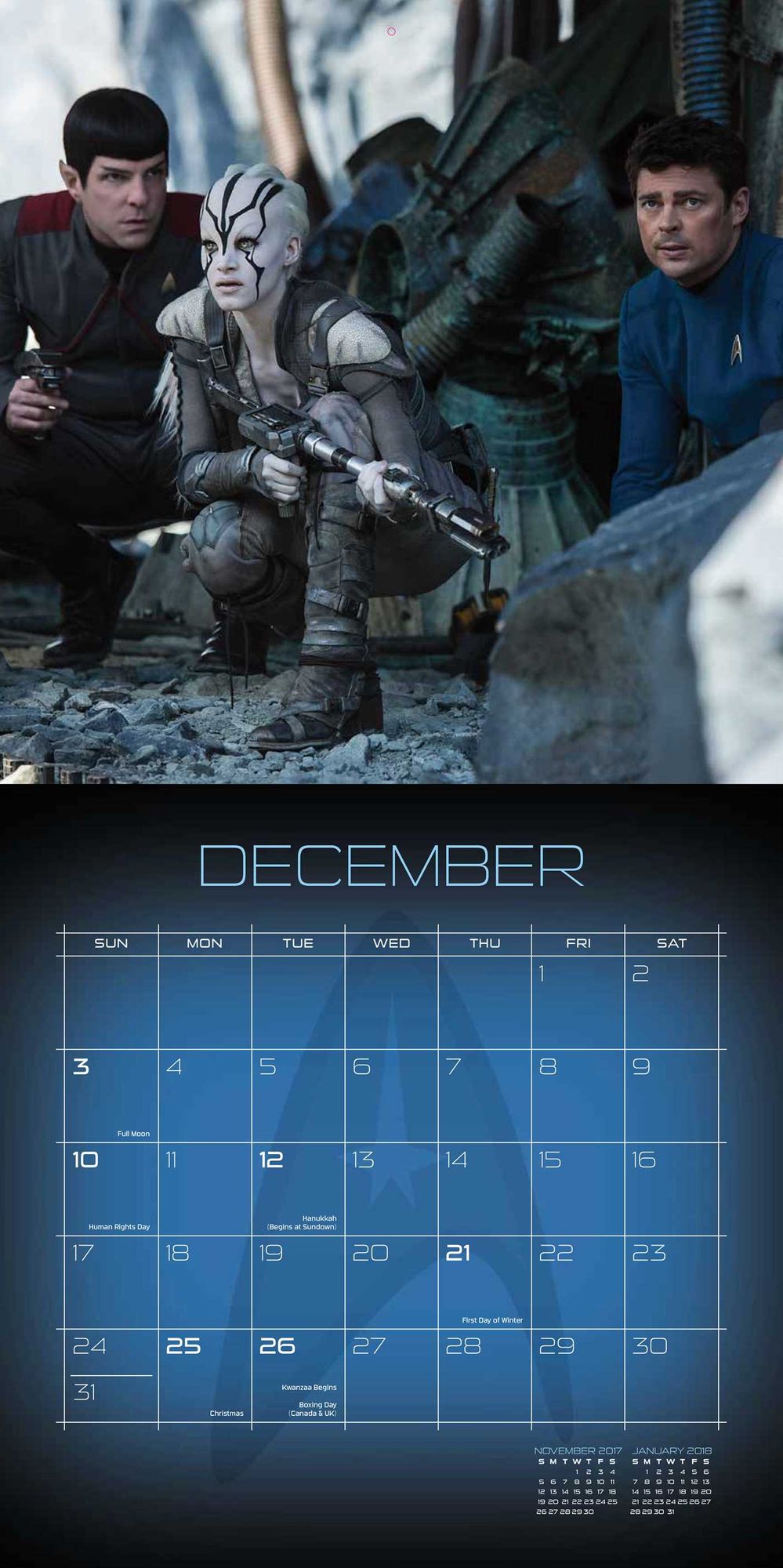 2017 Star Trek Beyond Wall Calendar