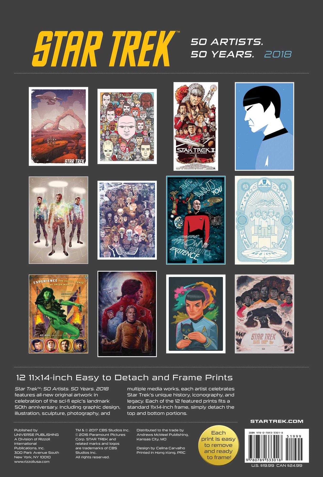 2018 Star Trek Poster Calendar