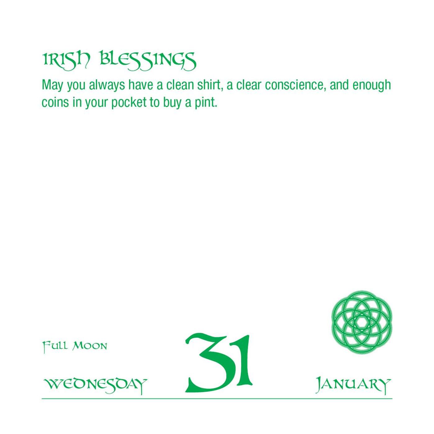2018 365 Things to Love About Being Irish Day-to-Day Calendar