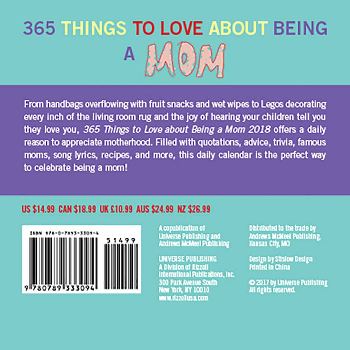 2018 365 Things to Love About Being a Mom Day-to-Day Calendar
