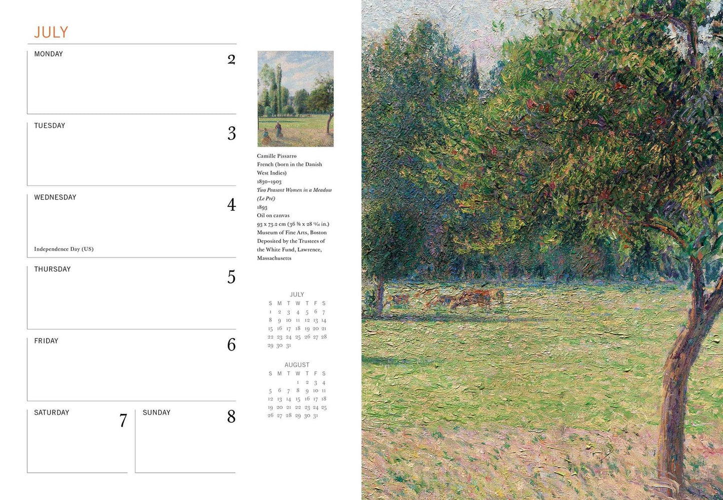2018 Impressionism Engagement Calendar