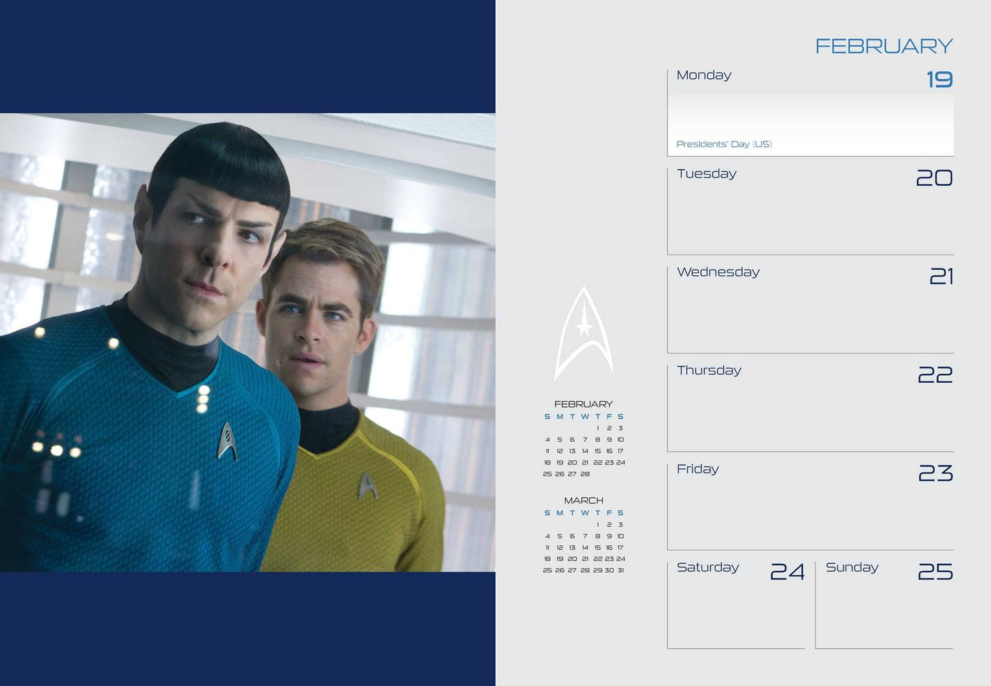 2018 Star Trek 16-Month Engagement Calendar