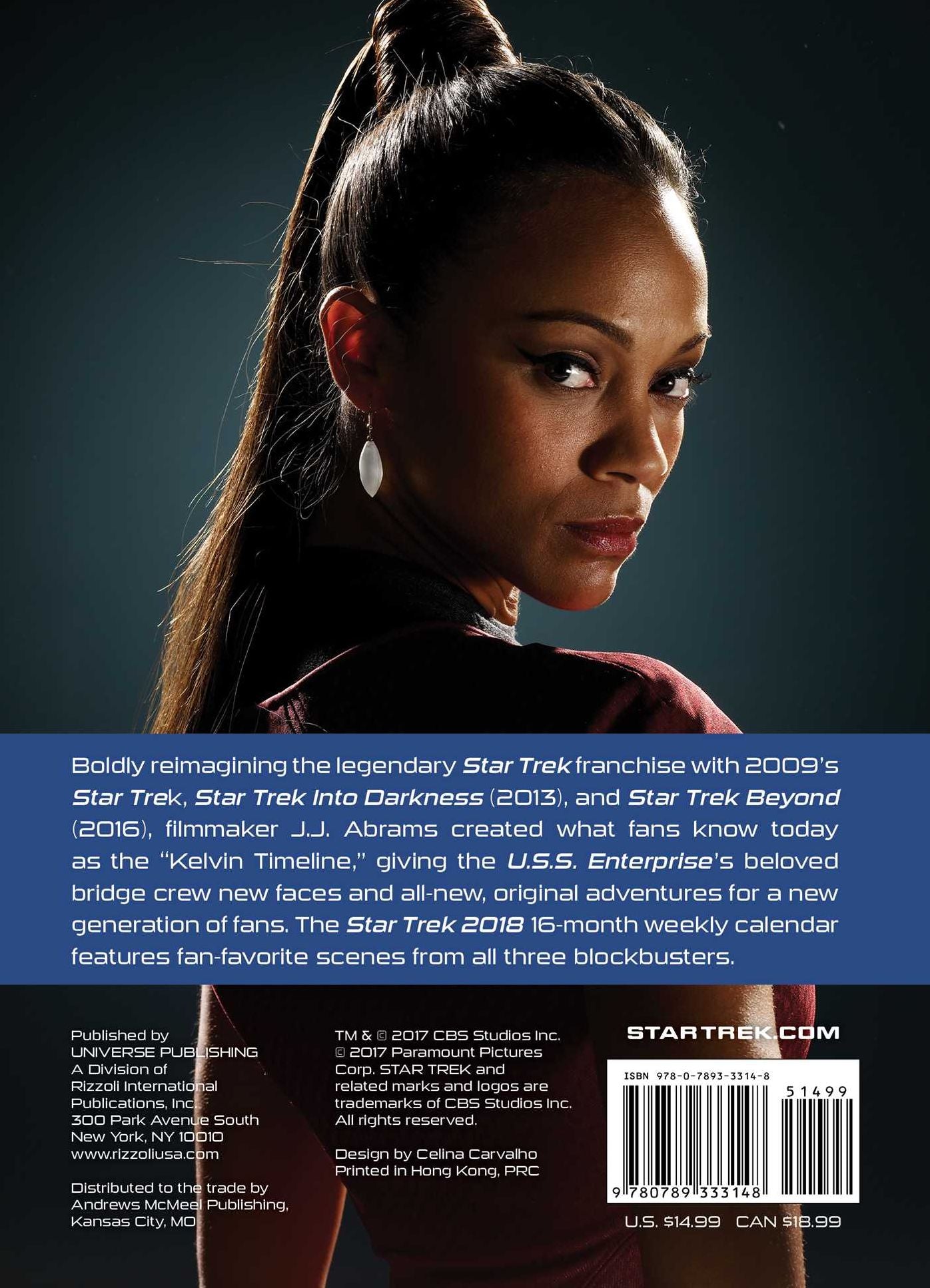 2018 Star Trek 16-Month Engagement Calendar