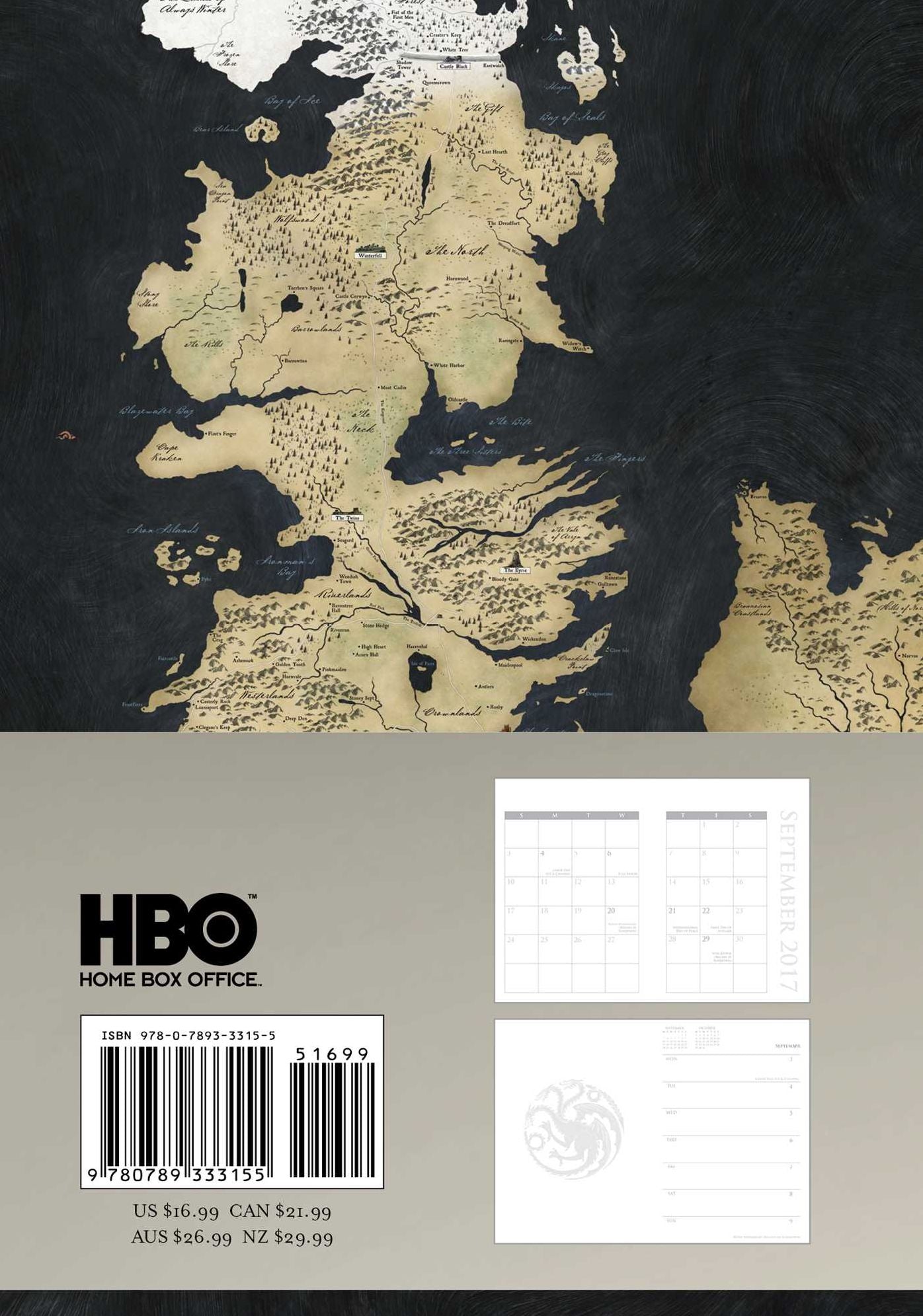 2018 Game of Thrones 16-Month Executive Engagement Calendar
