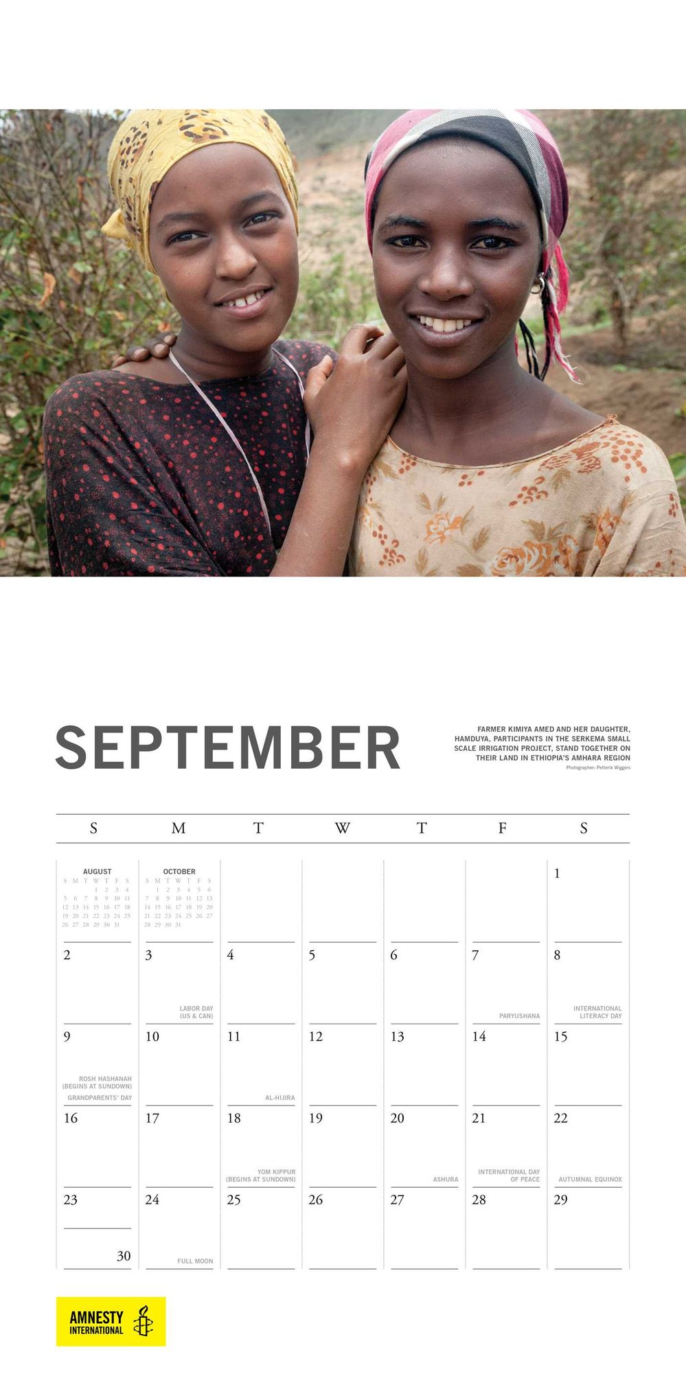 2018 Amnesty International Wall Calendar