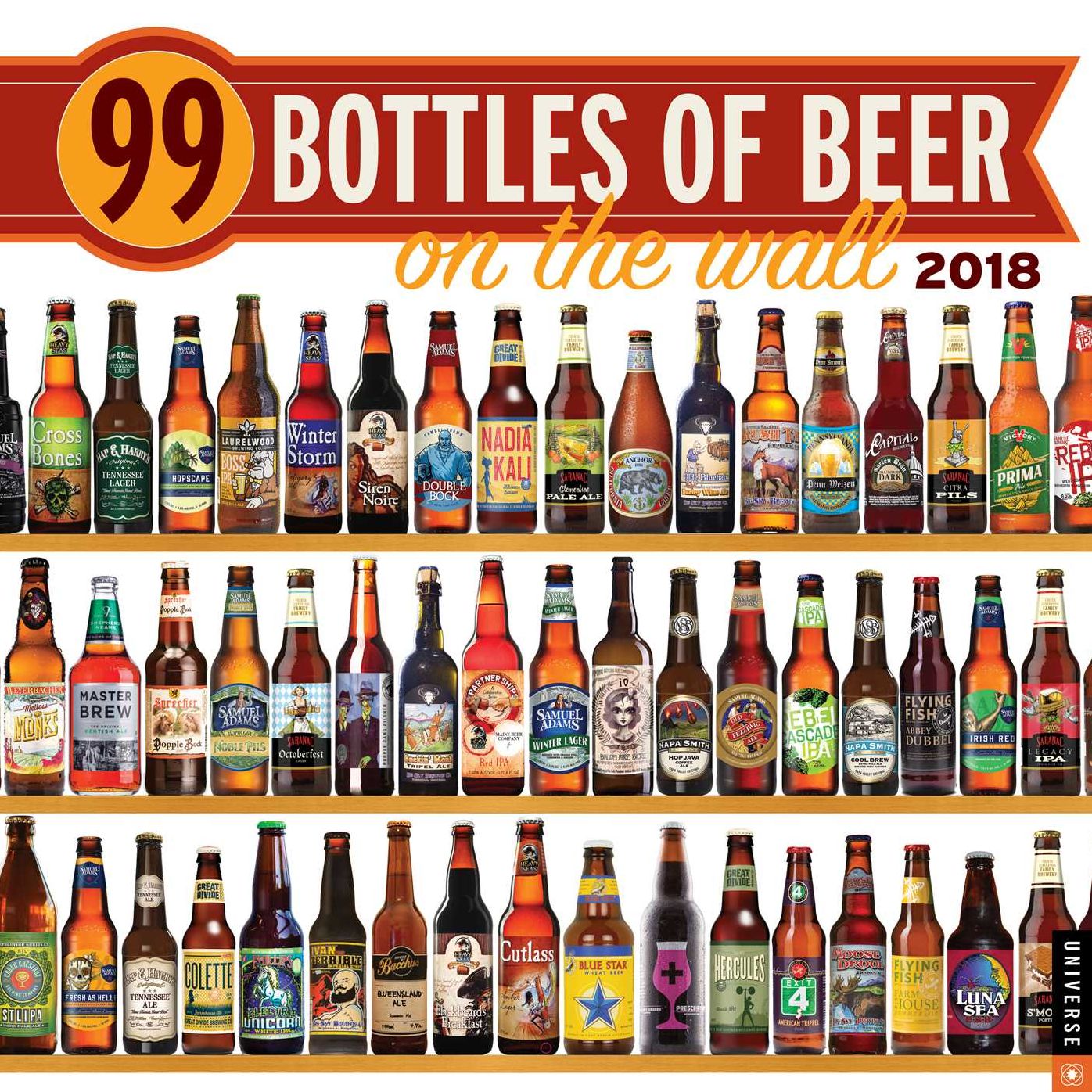 2018 99 Bottles of Beer on the Wall Wall Calendar