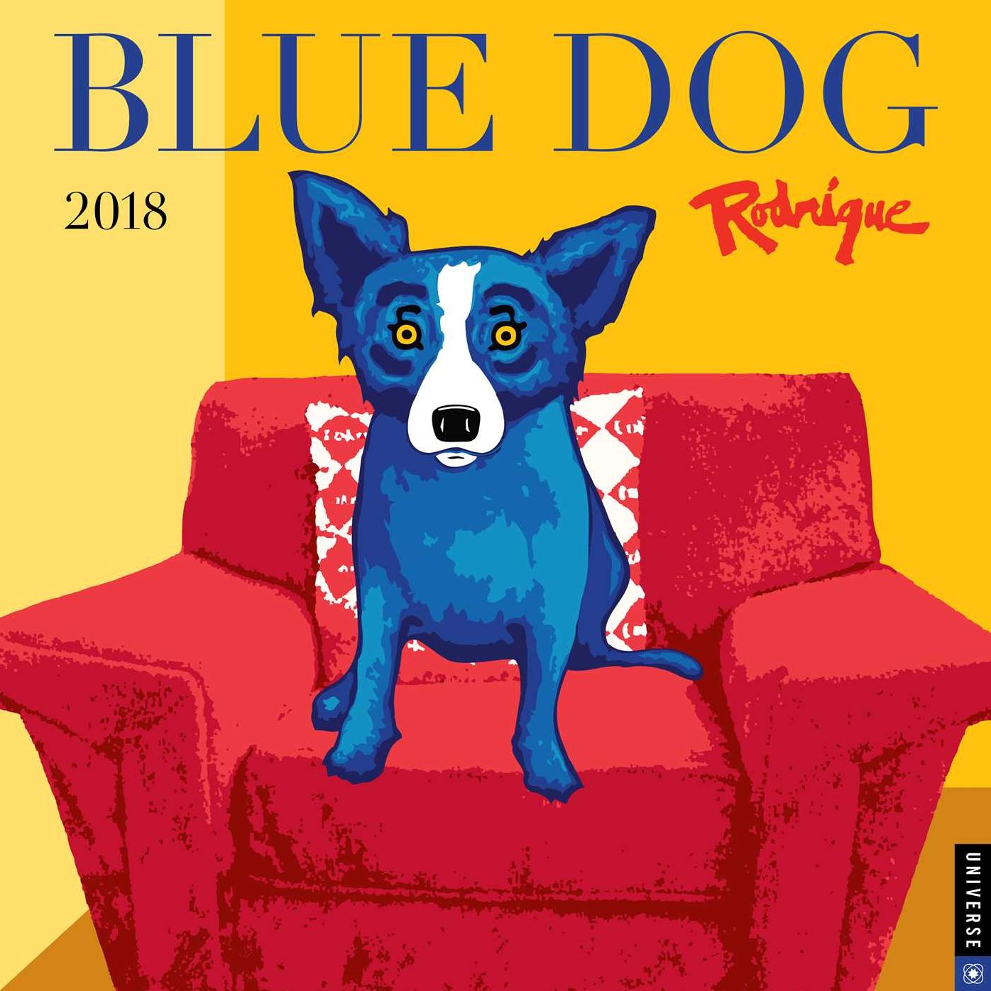2018 Blue Dog Wall Calendar
