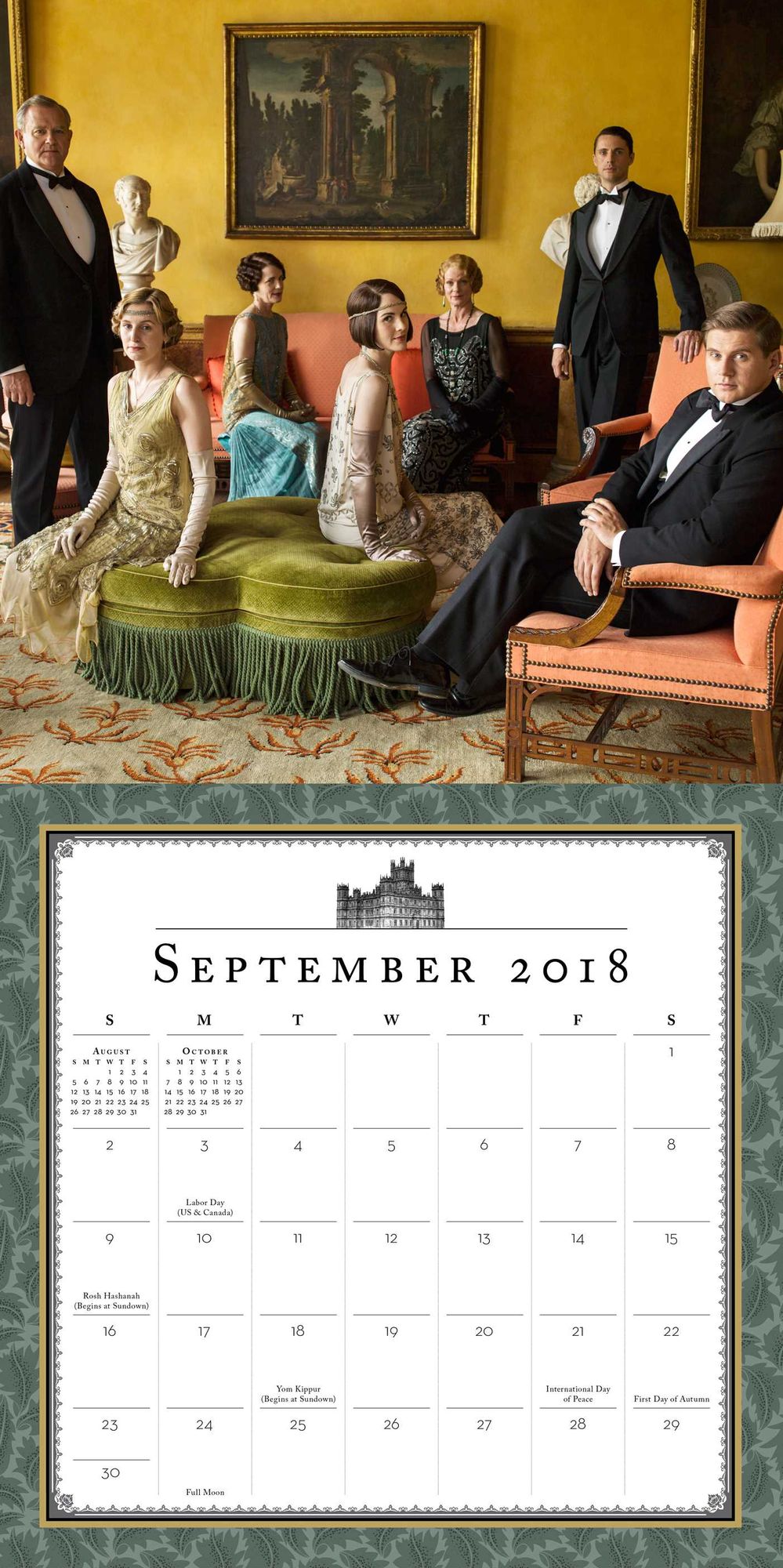 2018 Downton Abbey Wall Calendar