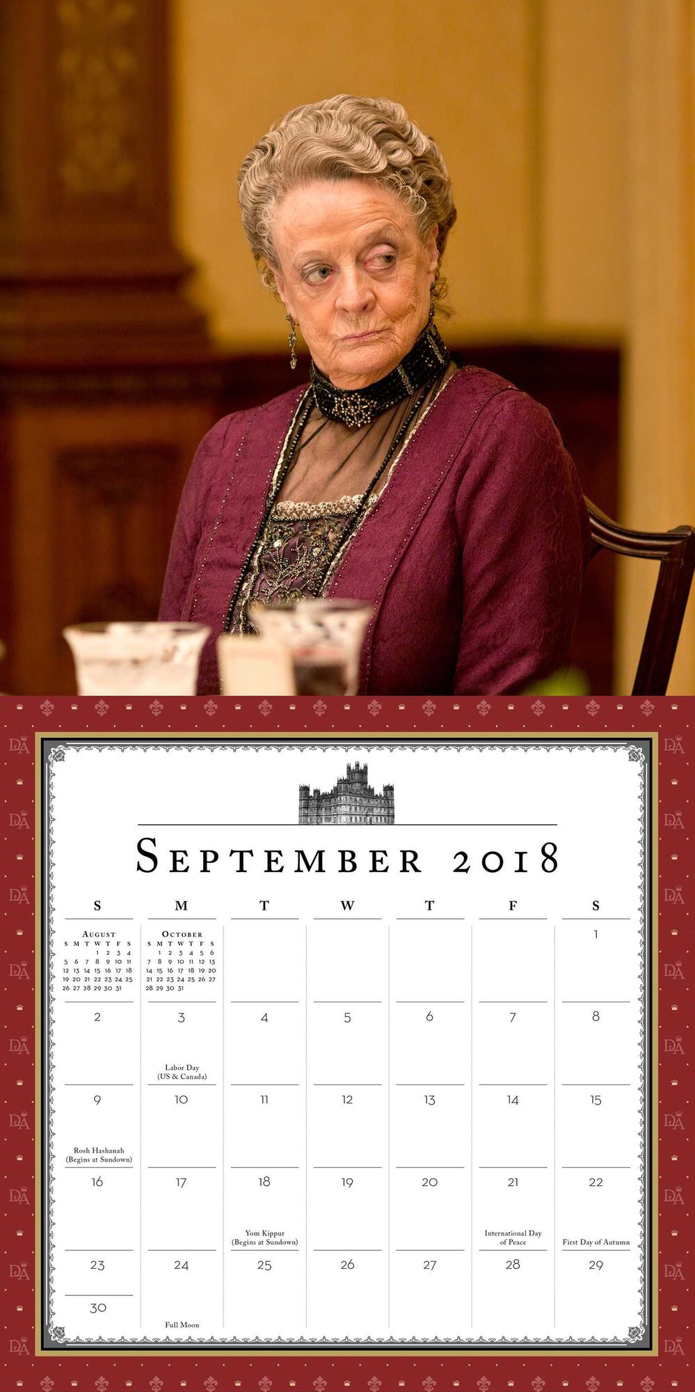 2018 Downton Abbey Mini Wall Calendar