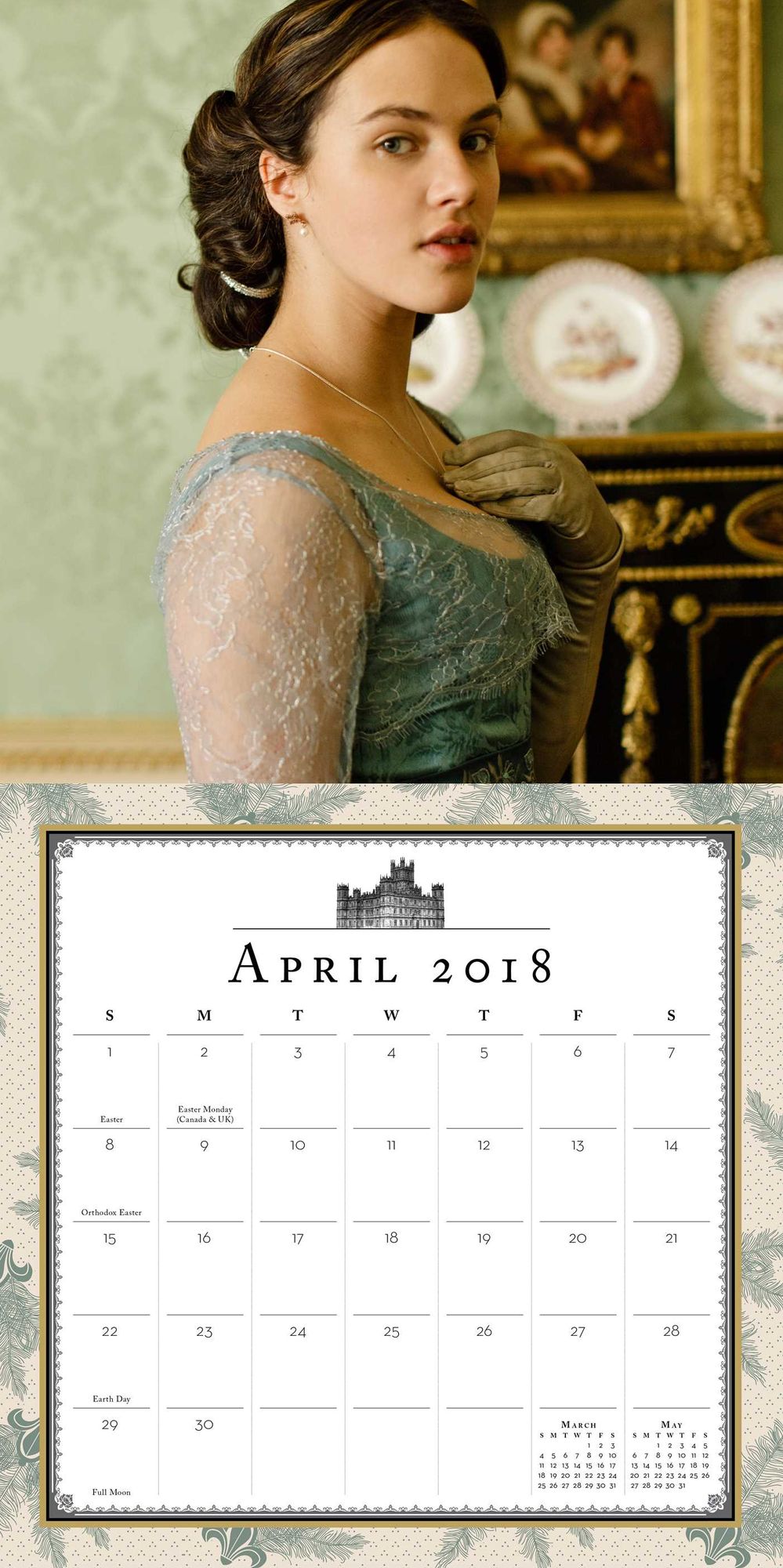 2018 Downton Abbey Mini Wall Calendar