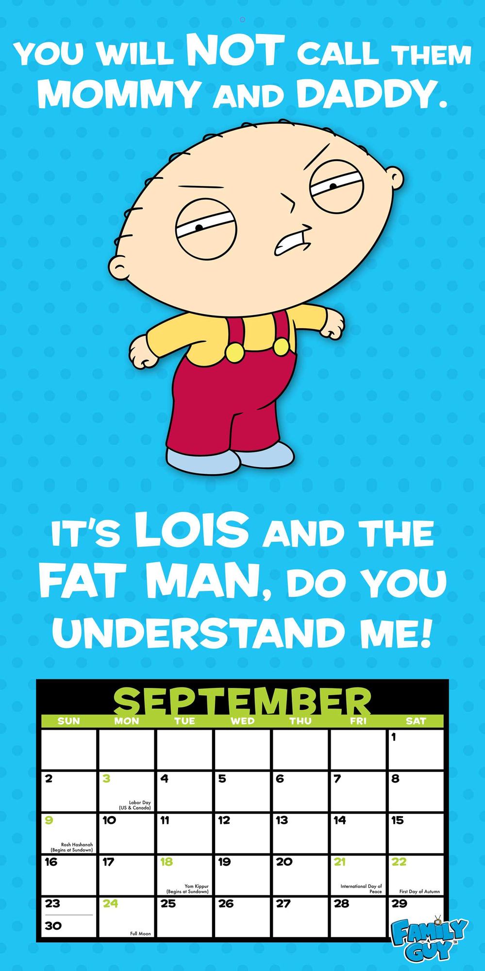 2018 Family Guy Wall Calendar