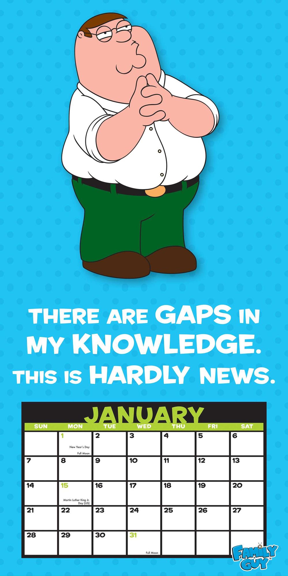 2018 Family Guy Wall Calendar