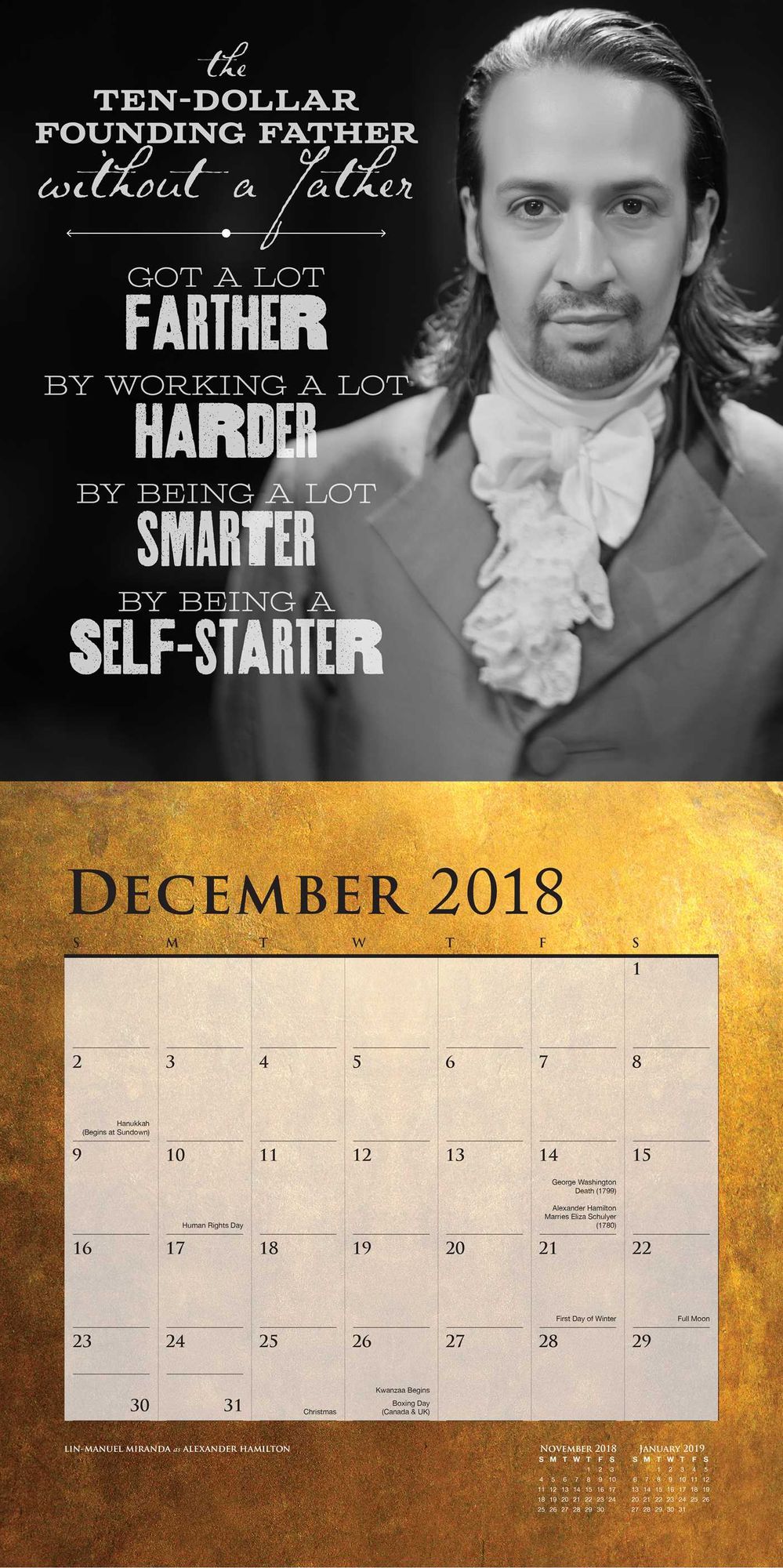 2018 Hamilton Wall Calendar