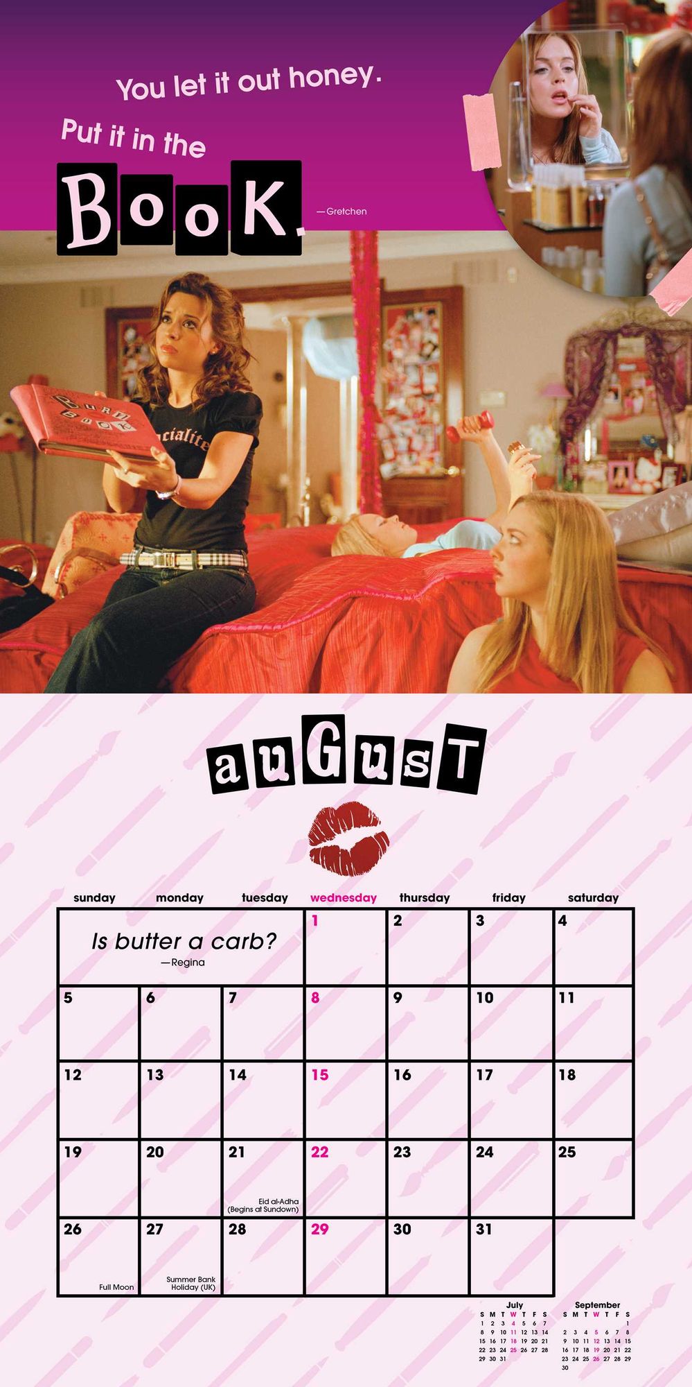 2018 Mean Girls Wall Calendar