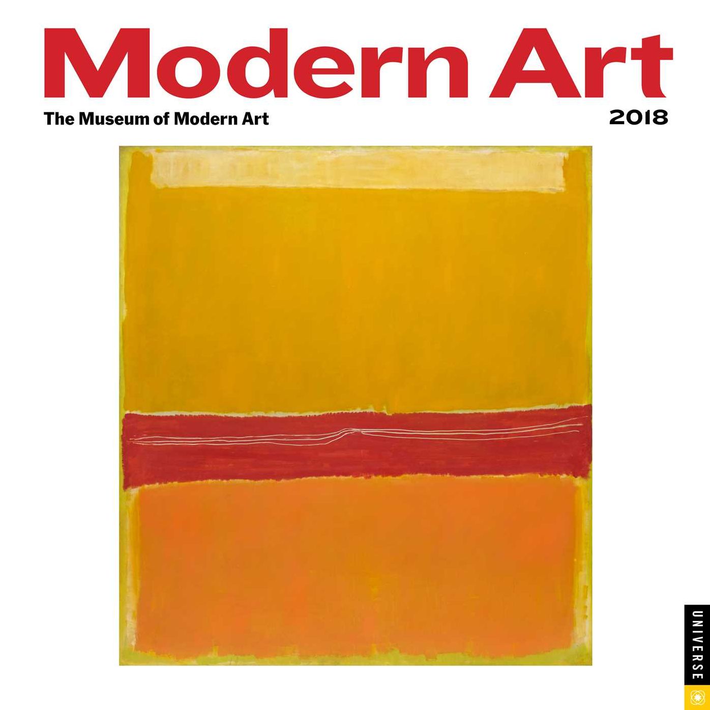 2018 Modern Art Mini Wall Calendar