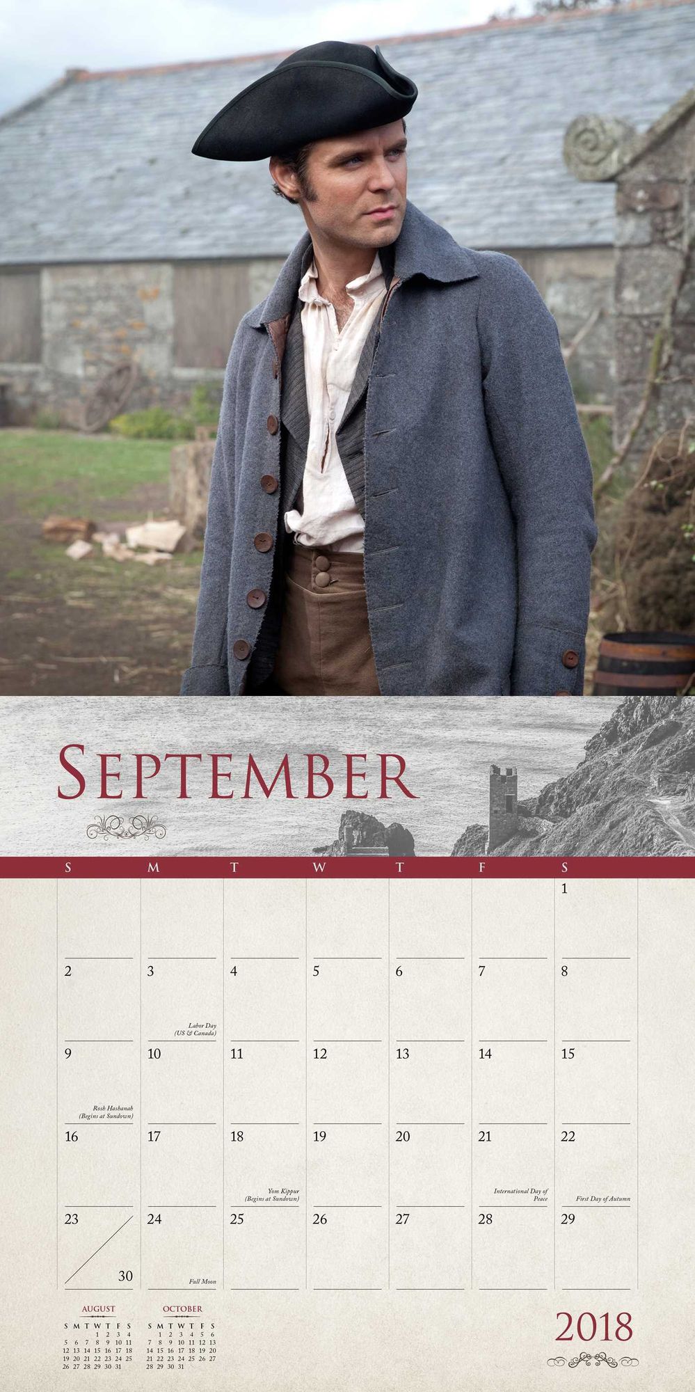 2018 Poldark Wall Calendar