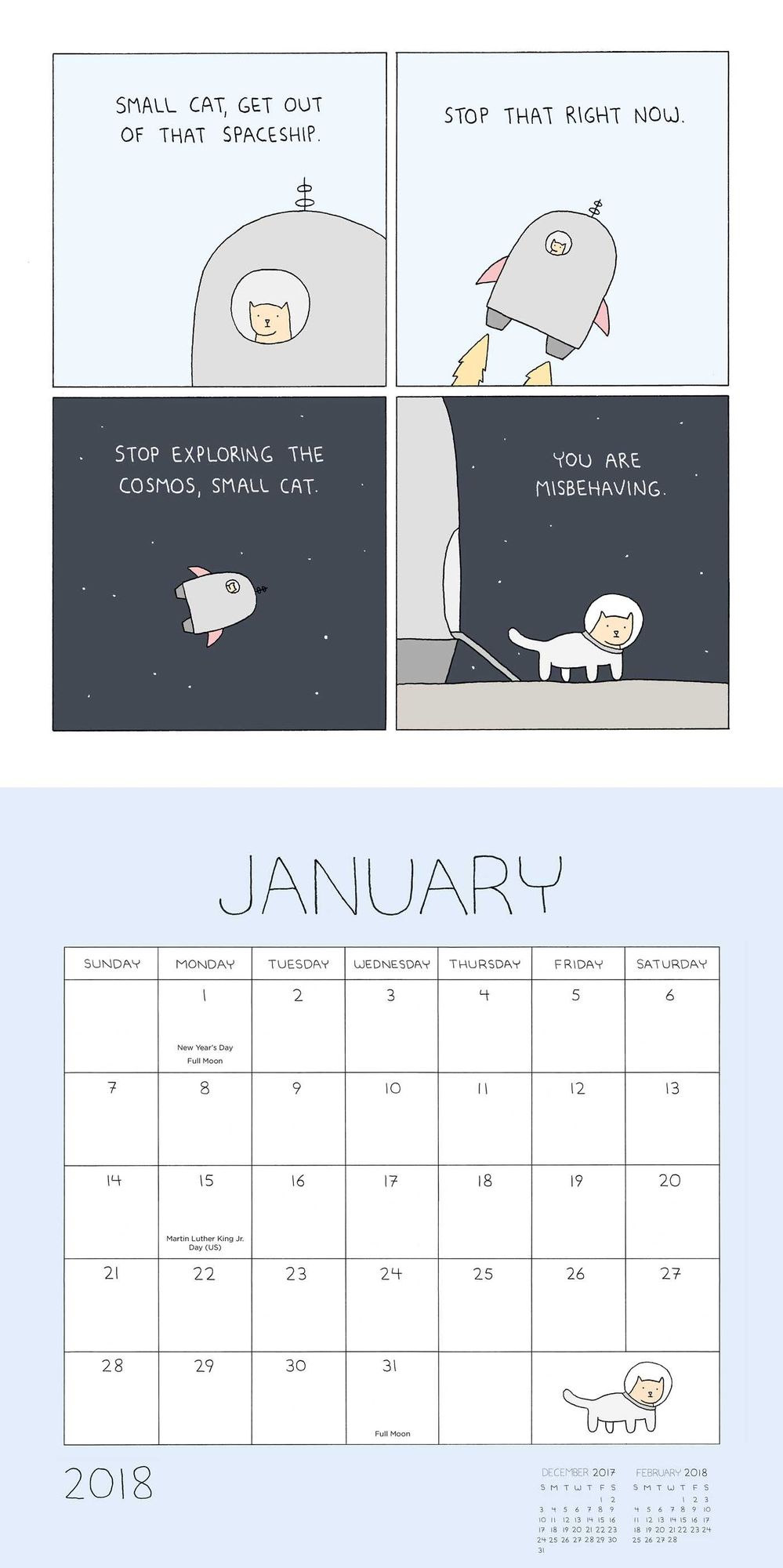 2018 Poorly Drawn Lines Wall Calendar