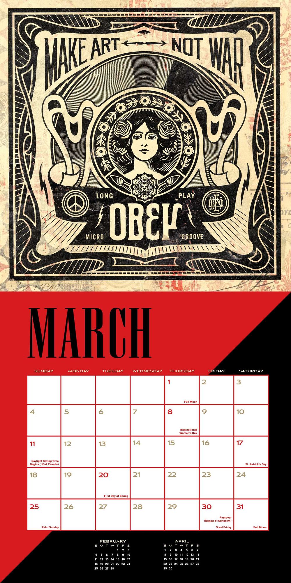 2018 Shepard Fairey Wall Calendar