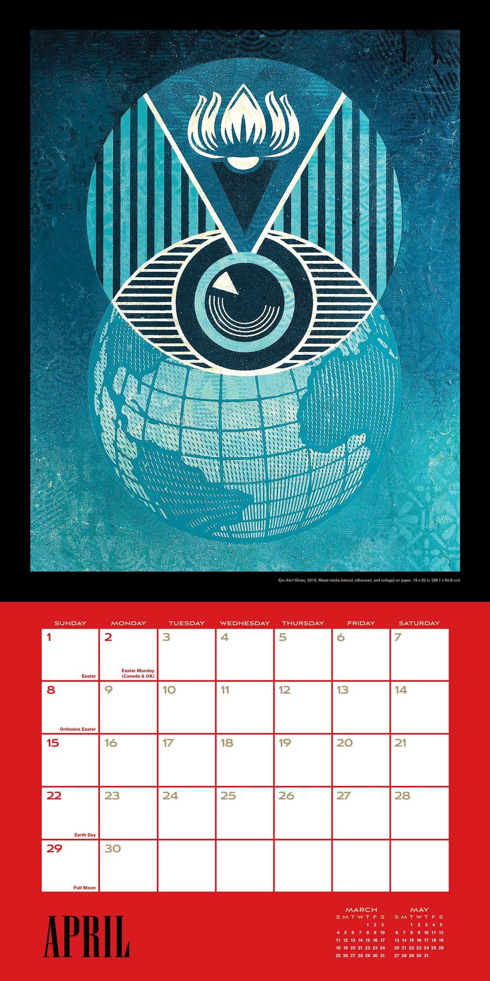 2018 Shepard Fairey Wall Calendar