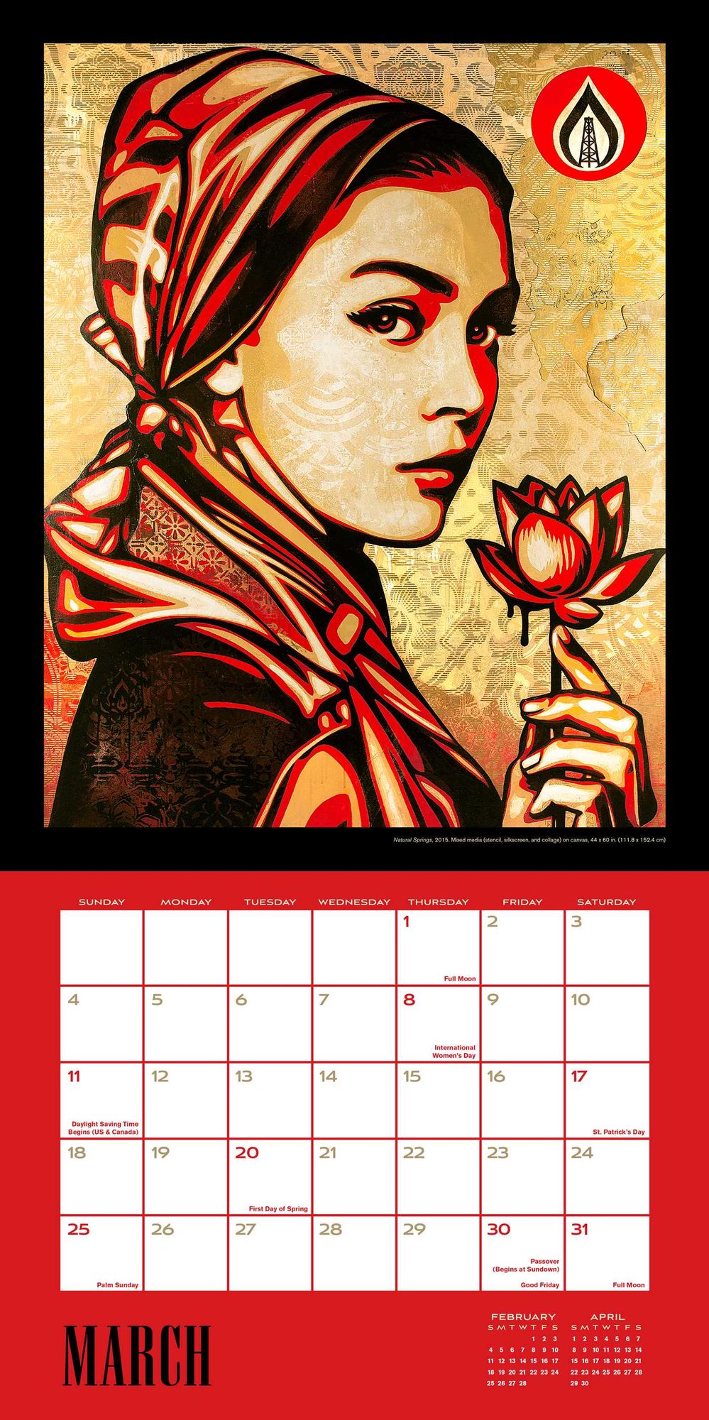 2018 Shepard Fairey Wall Calendar