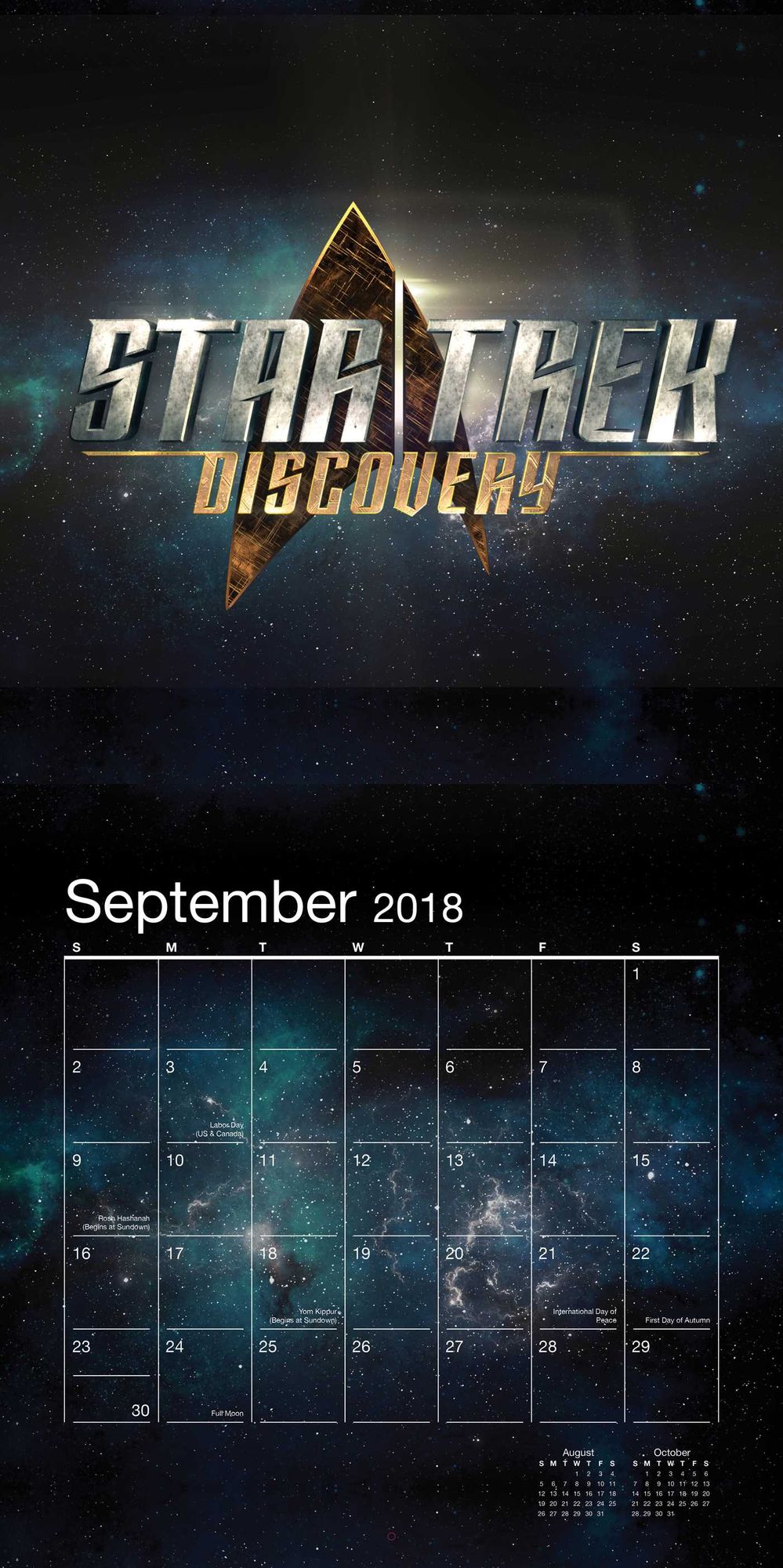 2018 Star Trek Discovery Wall Calendar