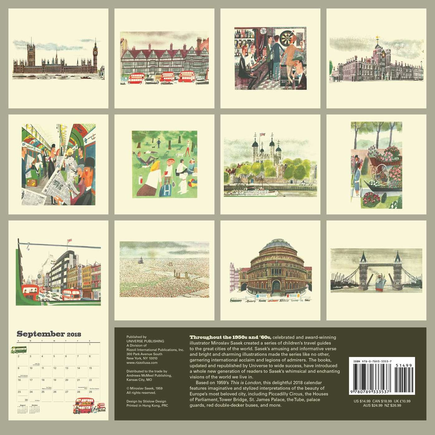 2018 This is London Wall Calendar