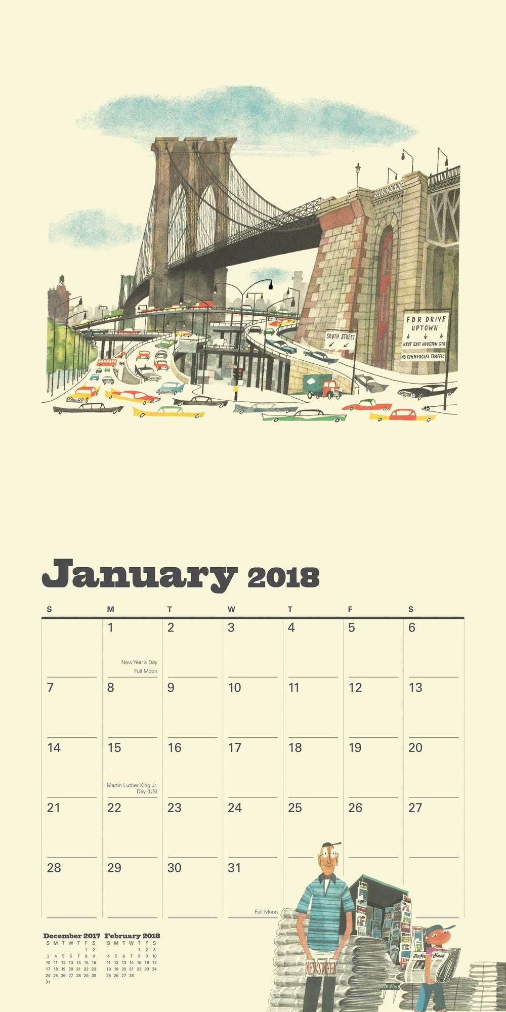 2018 This is New York Wall Calendar