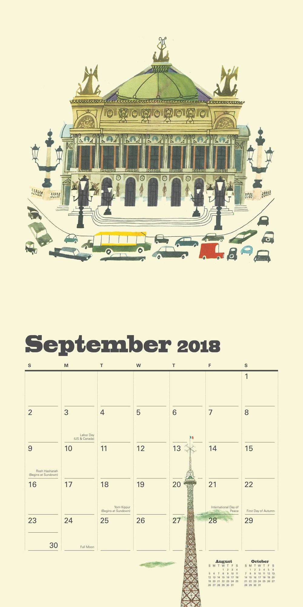 2018 This is Paris Wall Calendar