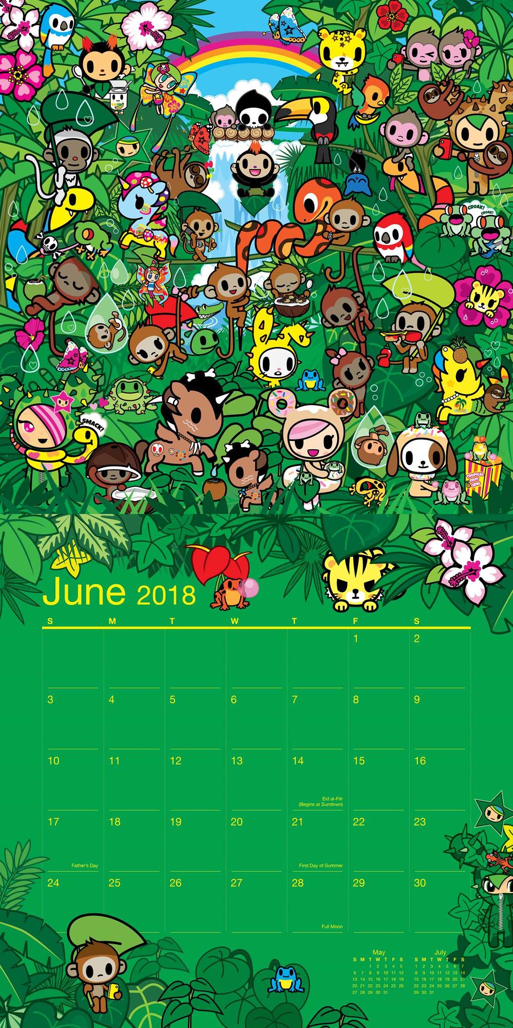2018 tokidoki Wall Calendar