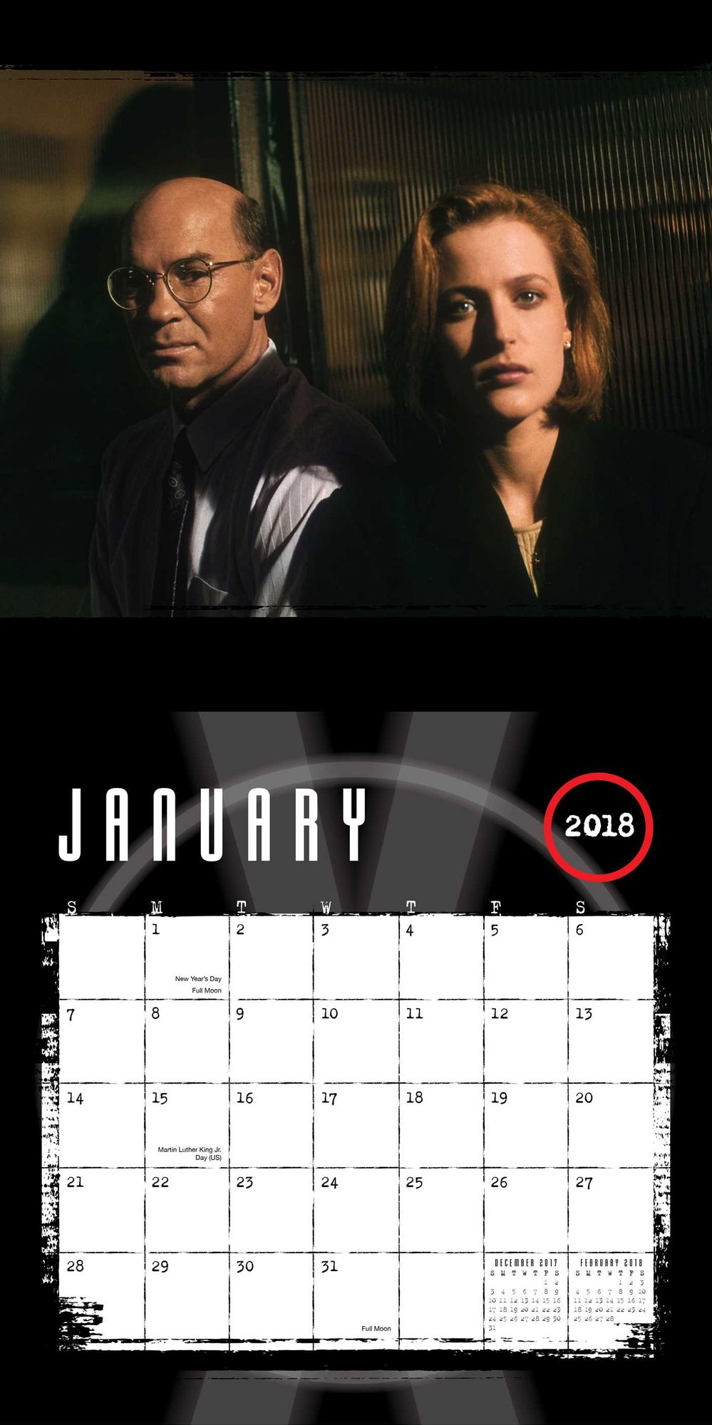 2018 X-Files Wall Calendar, The